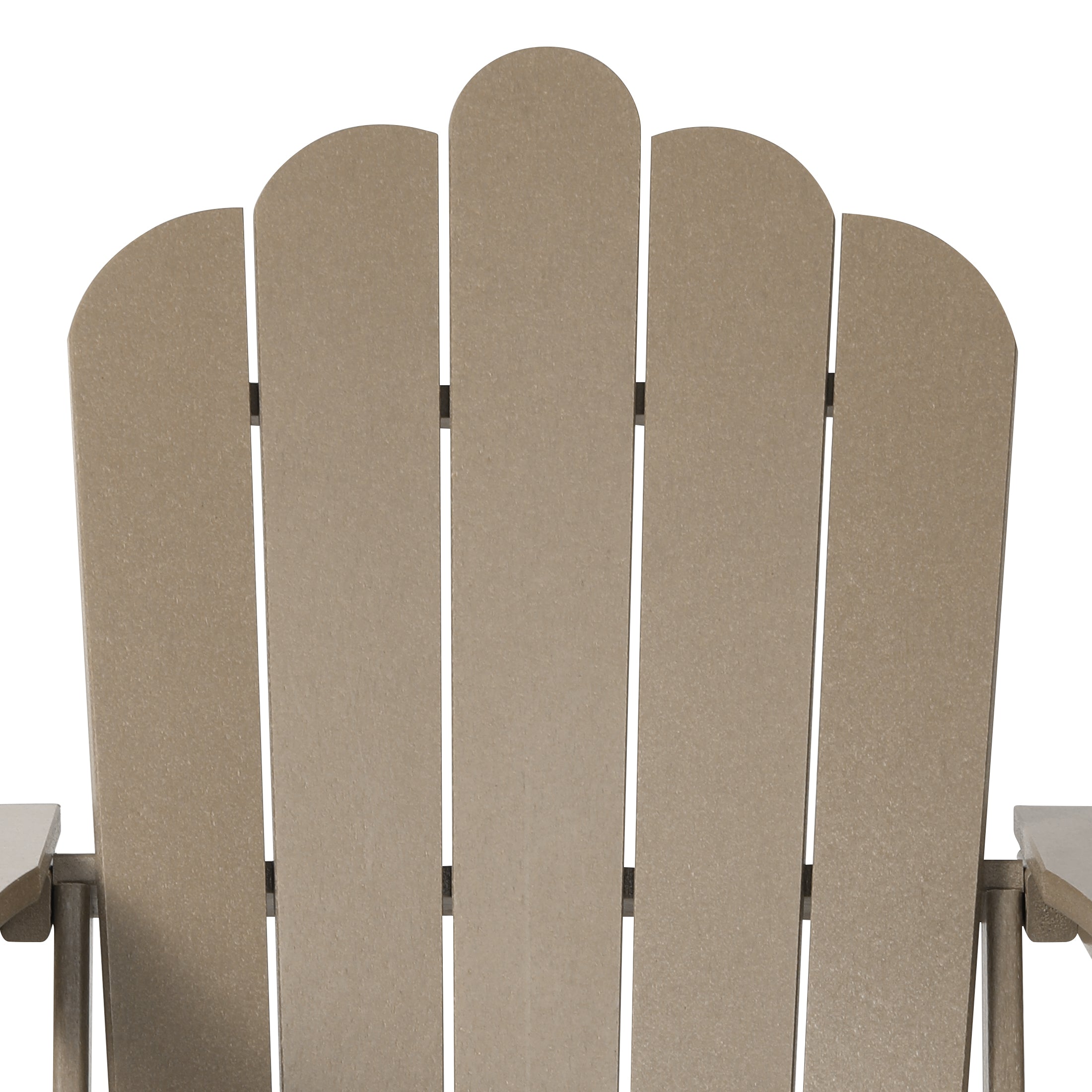 Lakeview 3-Piece Adirondack Chair with Cup Holder and Folding Ottoman and Table Set