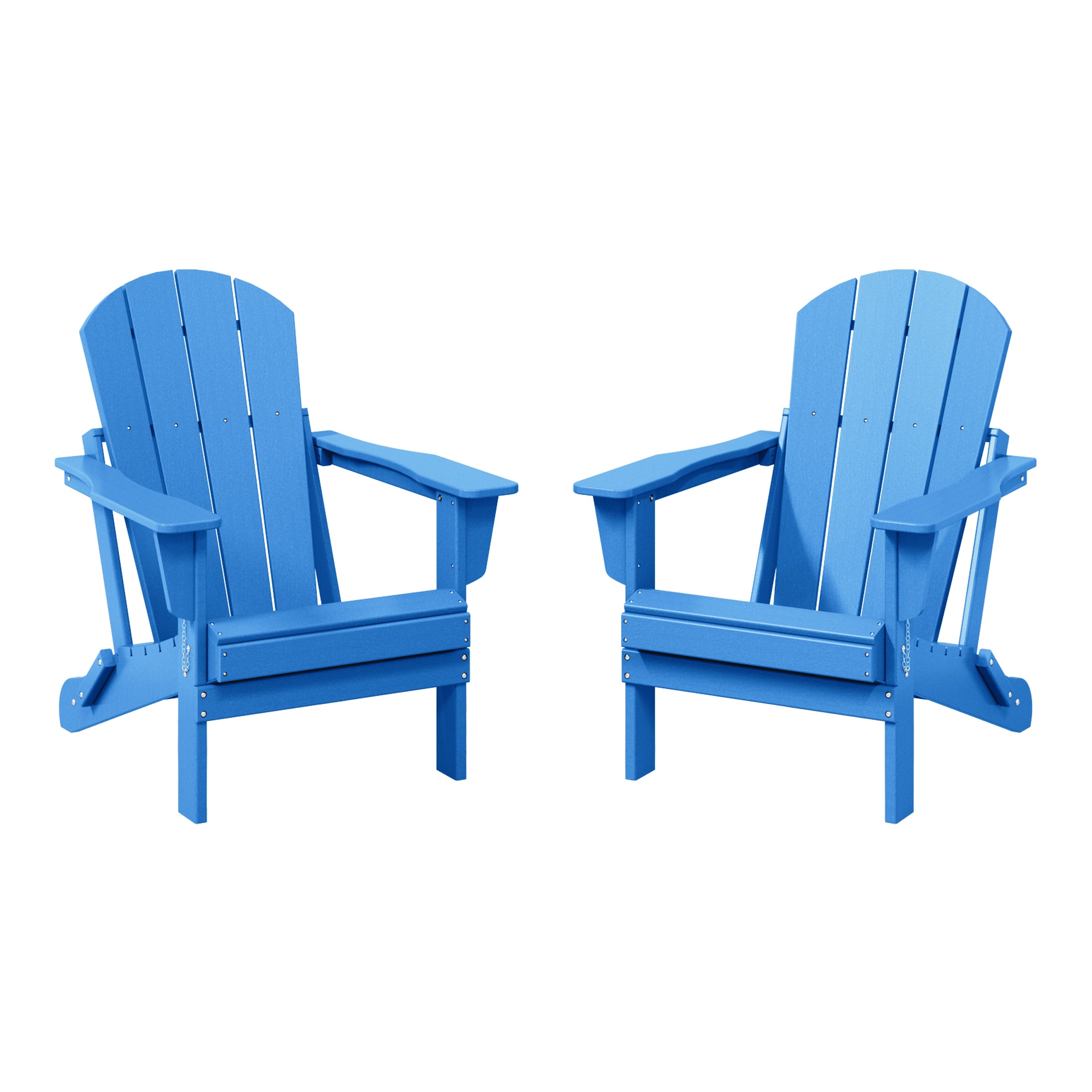 Paradise Westintrends 2 piece set outdoor folding Poly Adirondack chair