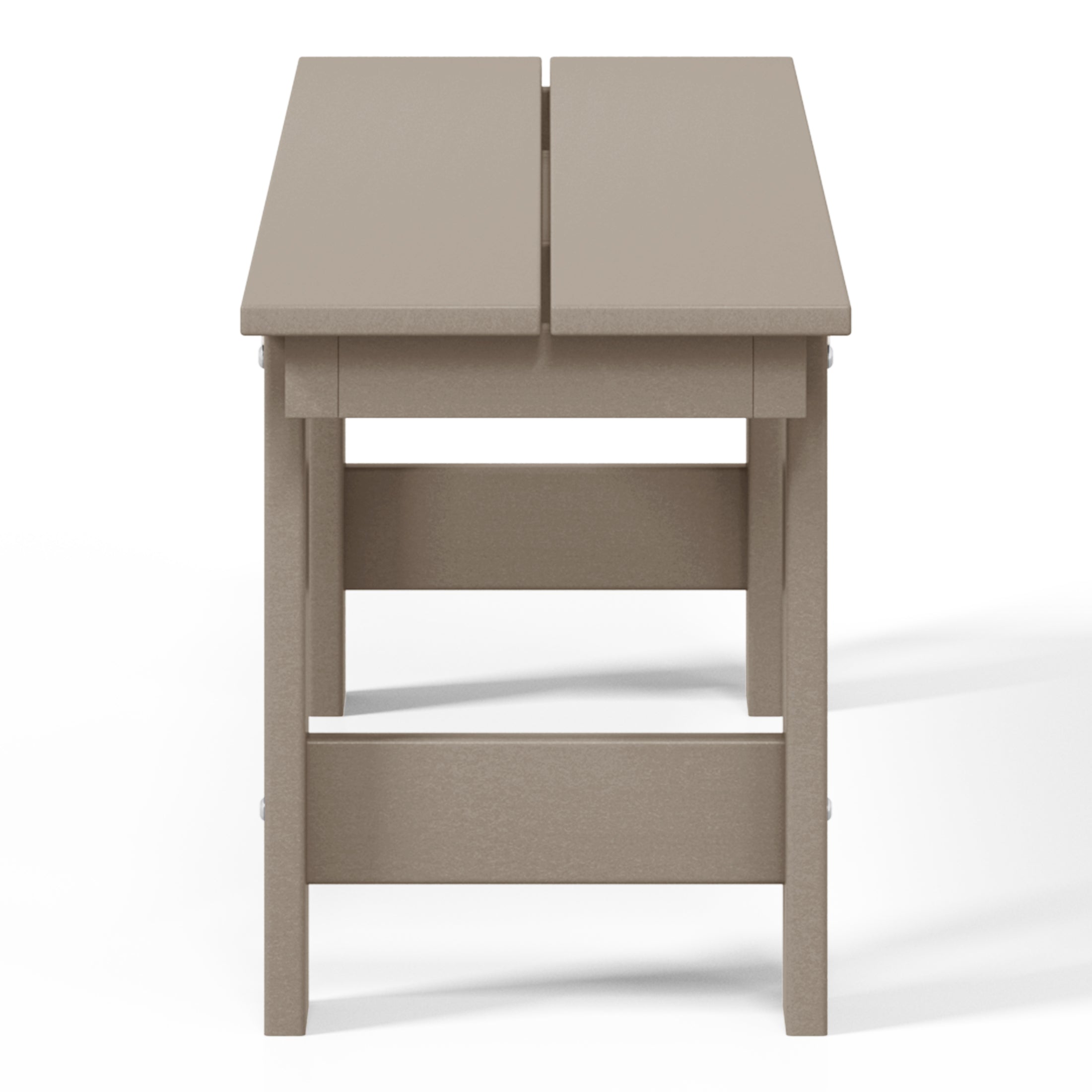 Palms Outdoor HDPE 48" Modern Backless Patio Bench
