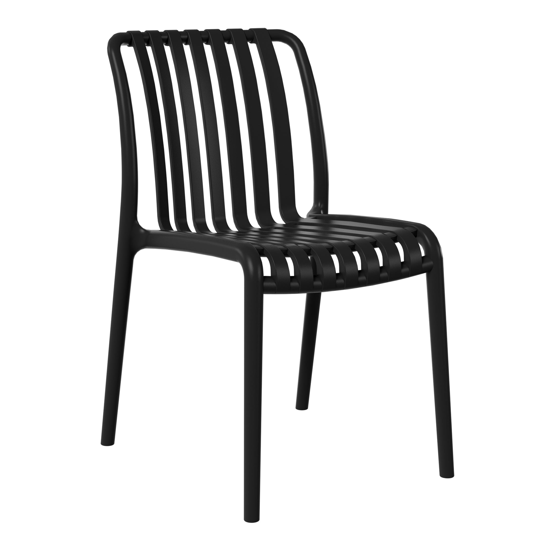 Sunshine 3-Piece Outdoor Patio Bistro Balcony Furniture Set With Stackable Chairs