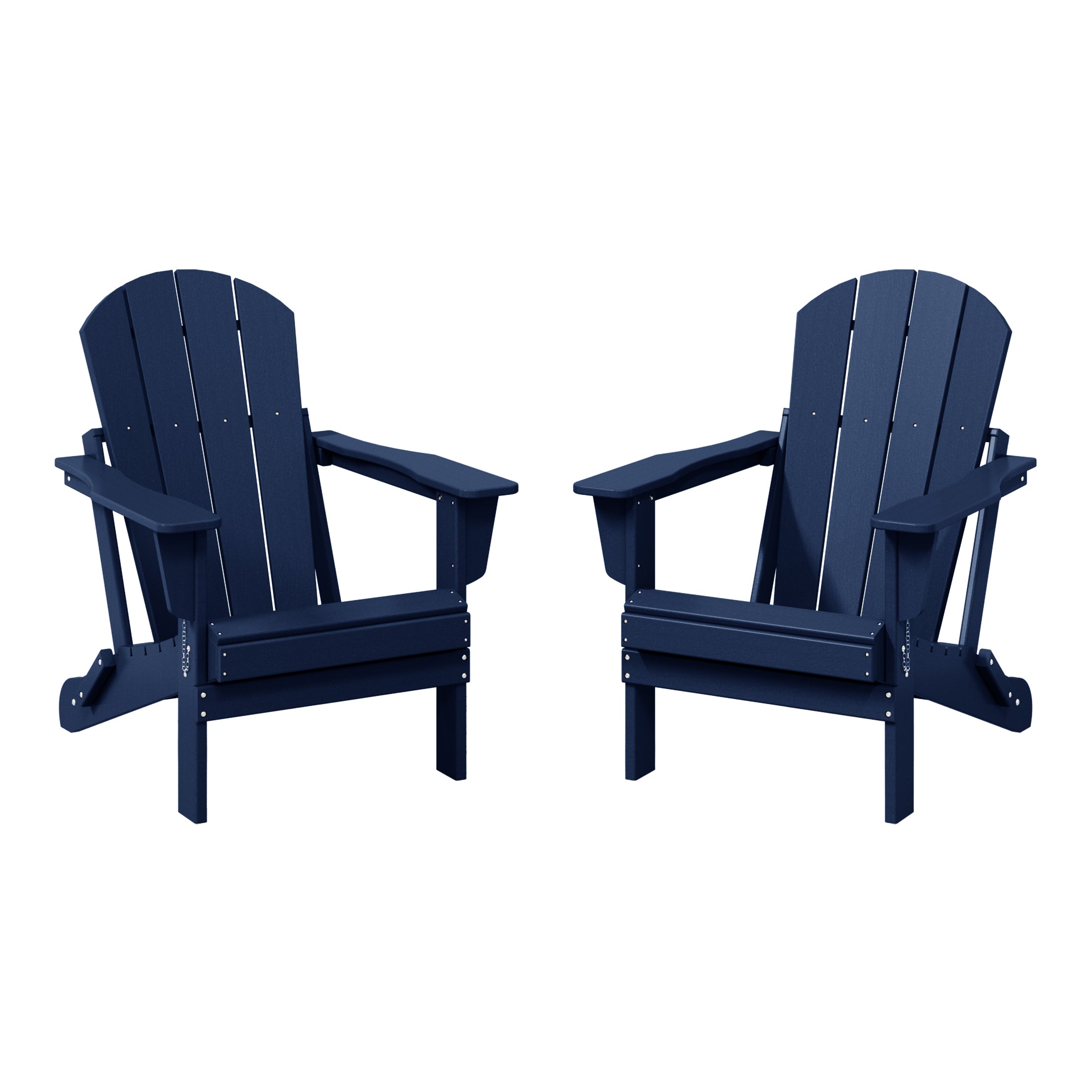 Paradise Westintrends 2 piece set outdoor folding Poly Adirondack chair