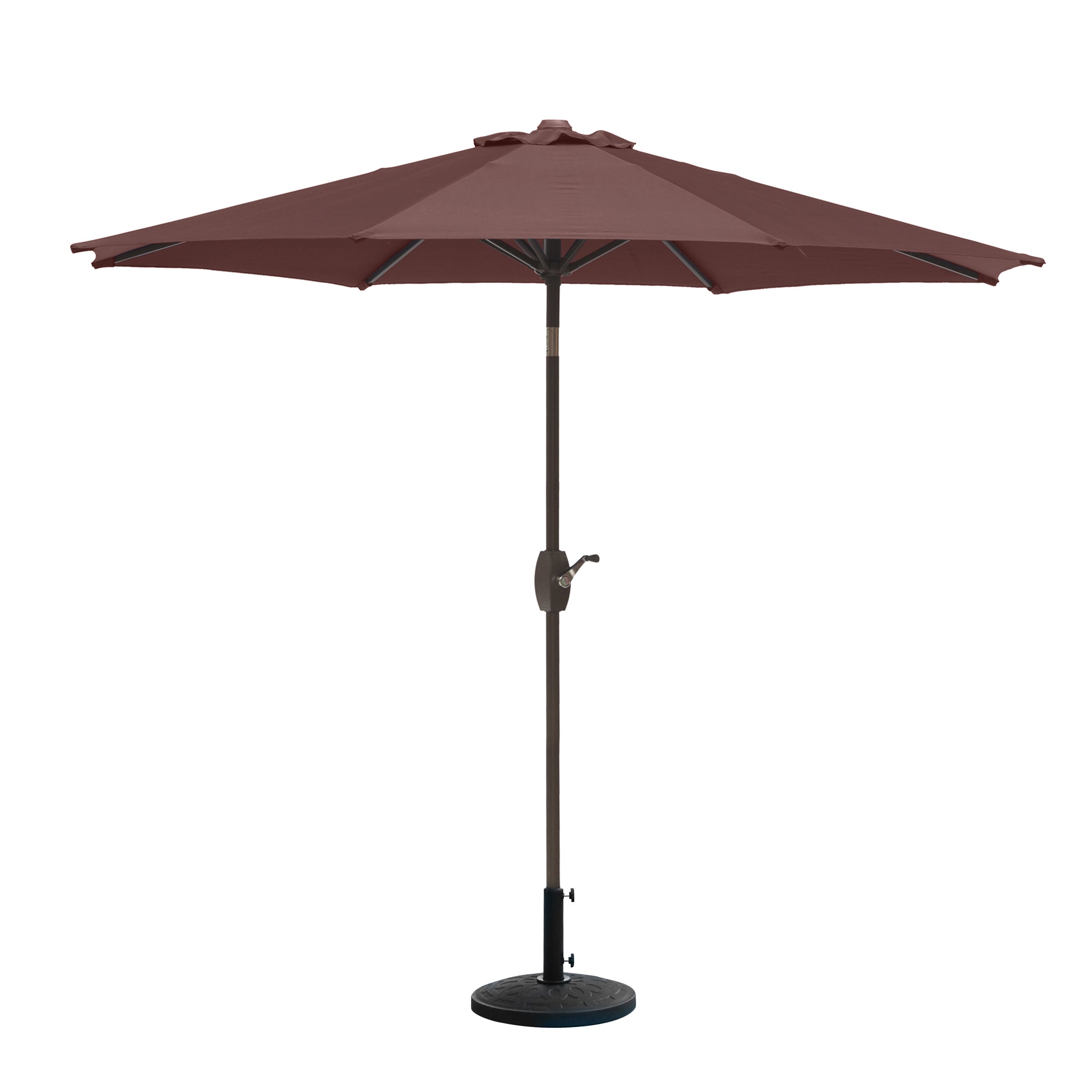 Cabana 9 ft. Patio Table Umbrella with tilt, crank features and free standing weight base kit