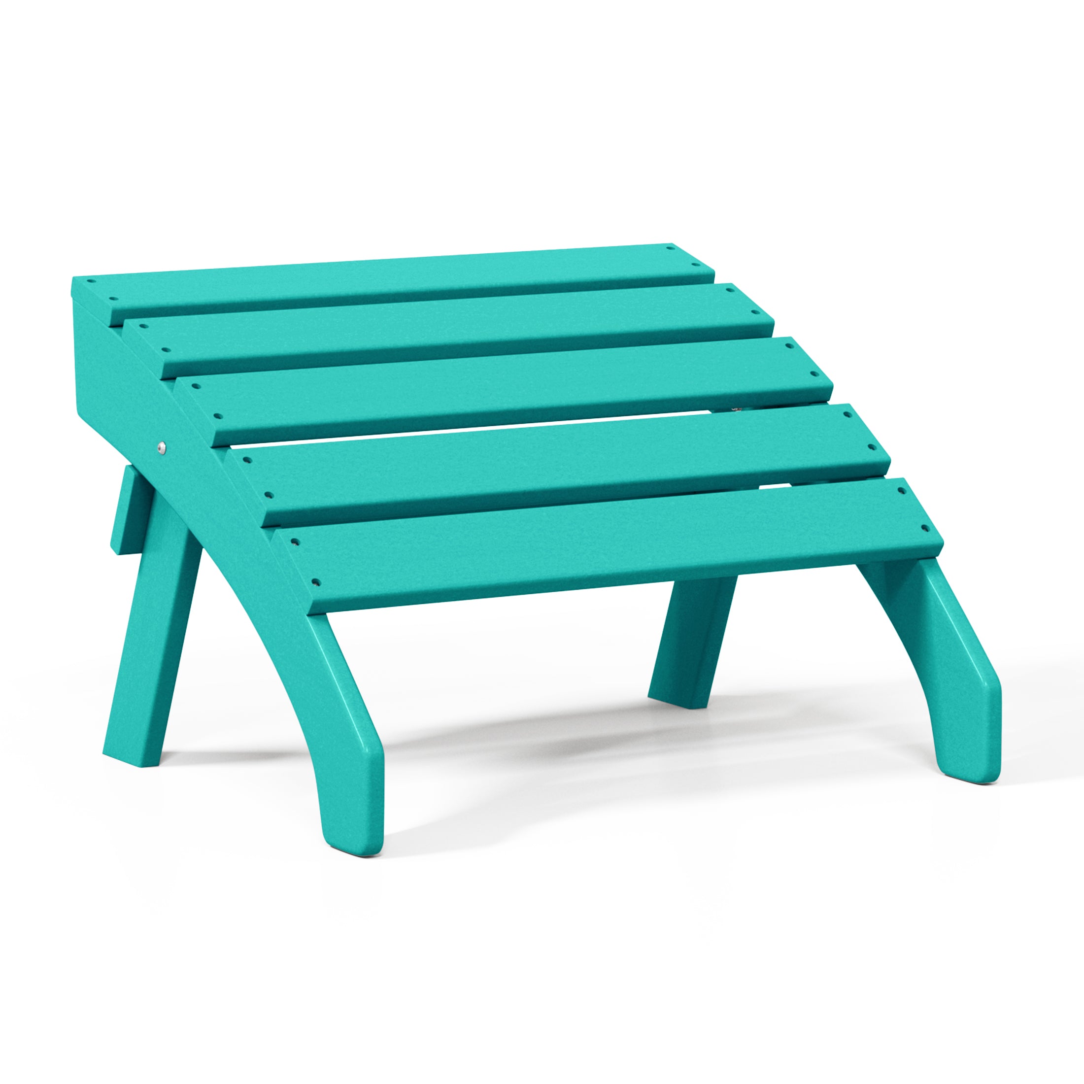 Portside Outdoor Patio HDPE Adirondack Ottoman Footrest