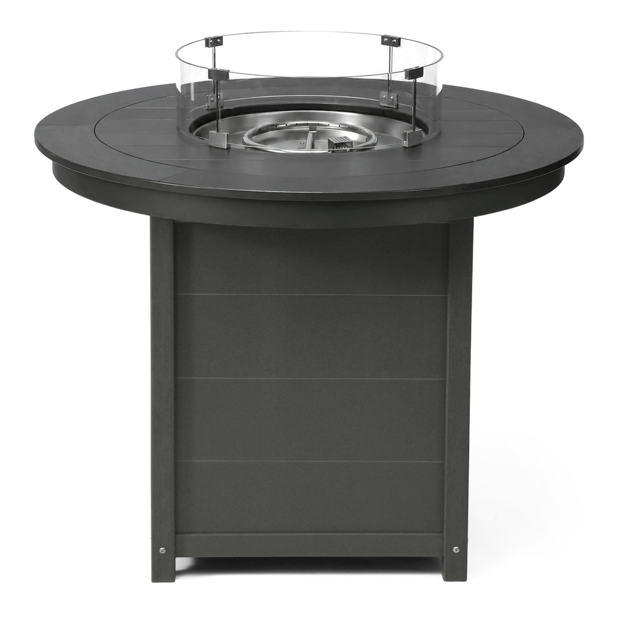 Sol 47" Modern Outdoor Patio Propane Round Counter Height Fire Pit Table