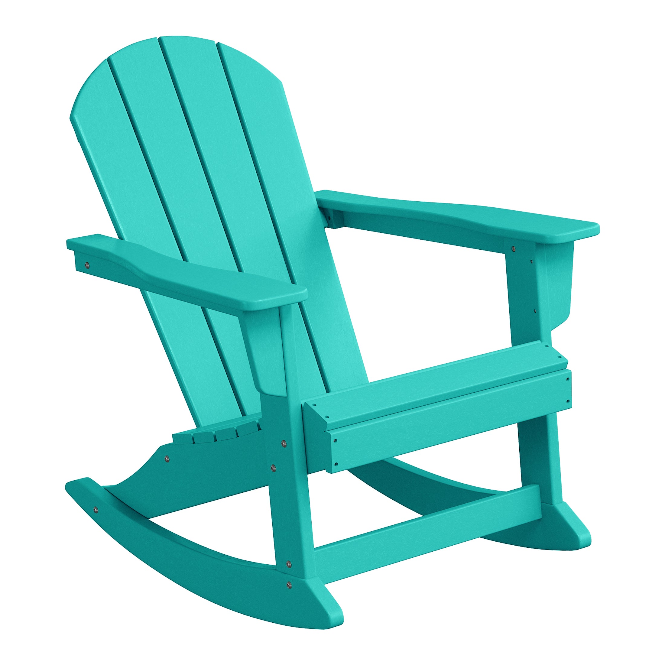 Paradise 2 piece set Outdoor / Patio Poly Adirondack rocking chairs ( 2 seater )