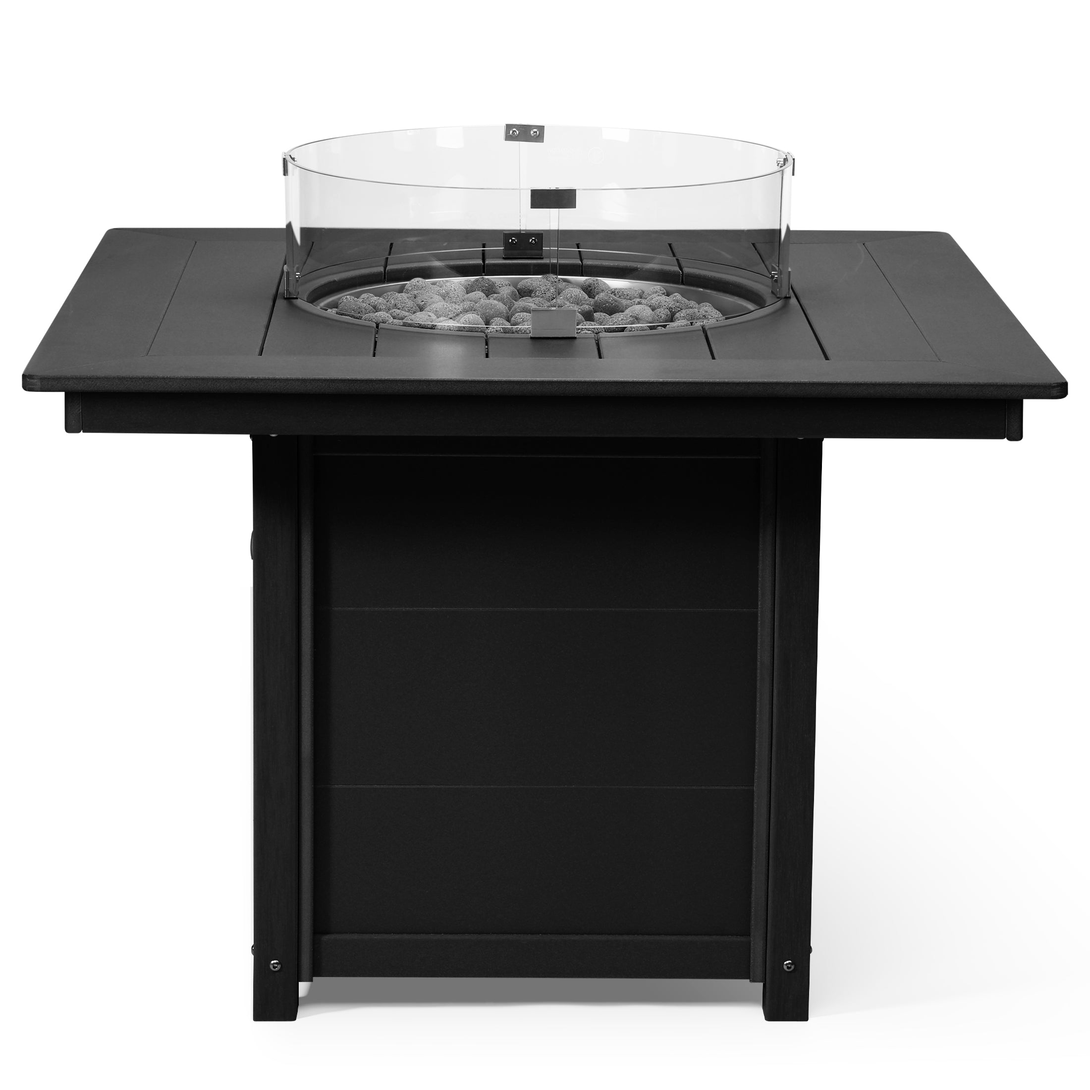 Sol Modern Outdoor Patio Propane 42" Square Fire Pit Table