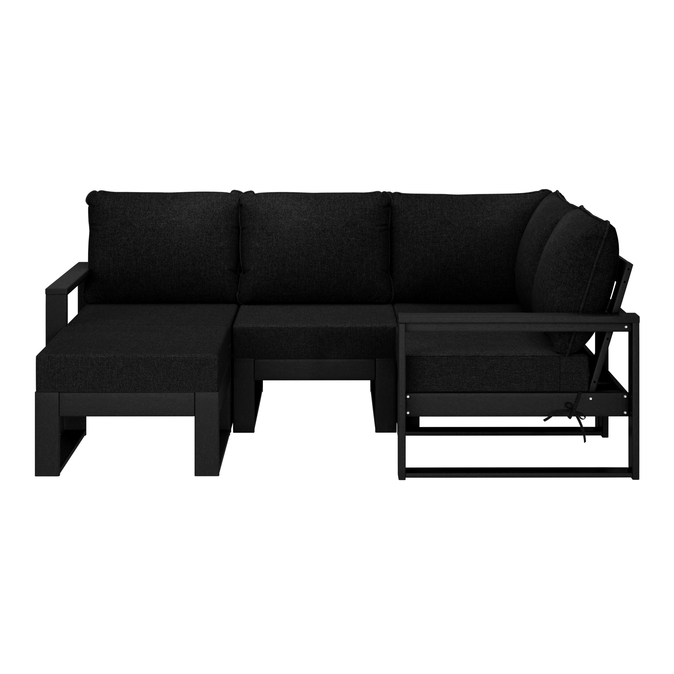 Rockaway 5-piece Outdoor Sectional Modular Patio Furniture Sofa Set