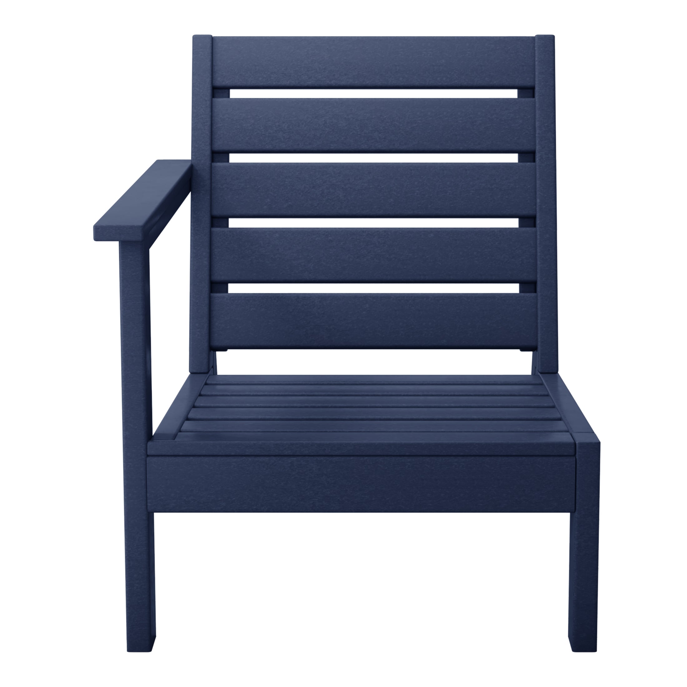 Portsmouth Outdoor Patio HDPE Deep Seating Left Arm Facing Modern Corner Chair