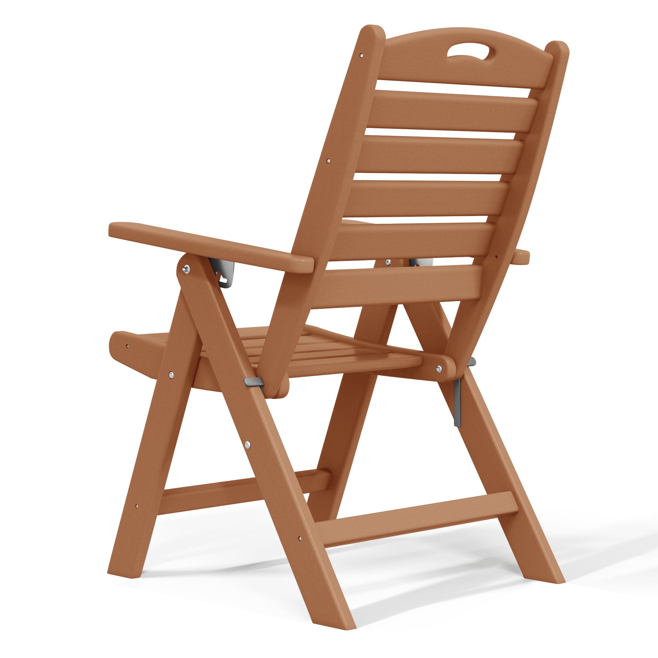 Paradise HDPE Adjustable Highback Folding Patio Dining Chair
