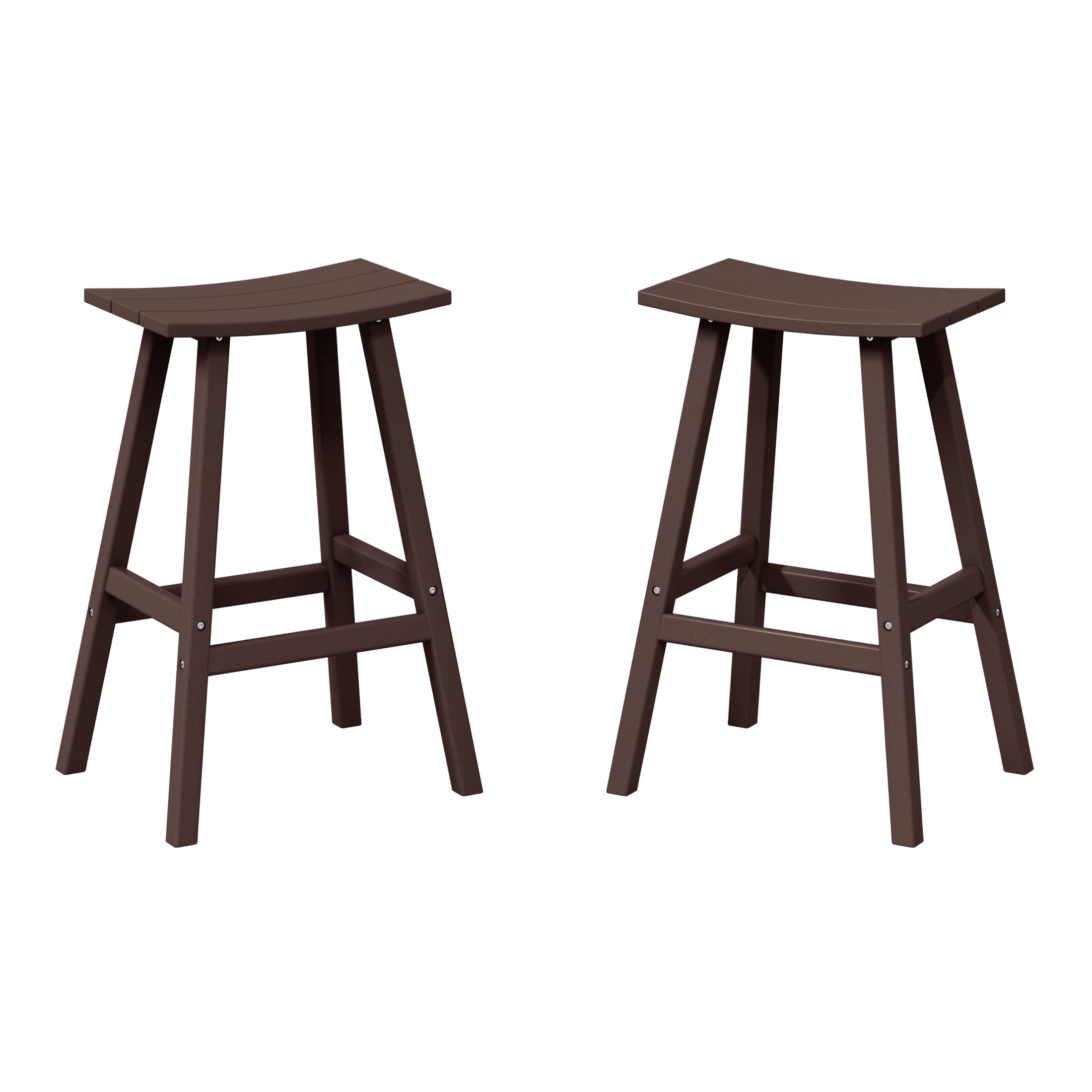 Paradise Westintrends 2 piece set of 29" height Outdoor / Patio Saddle bar stools