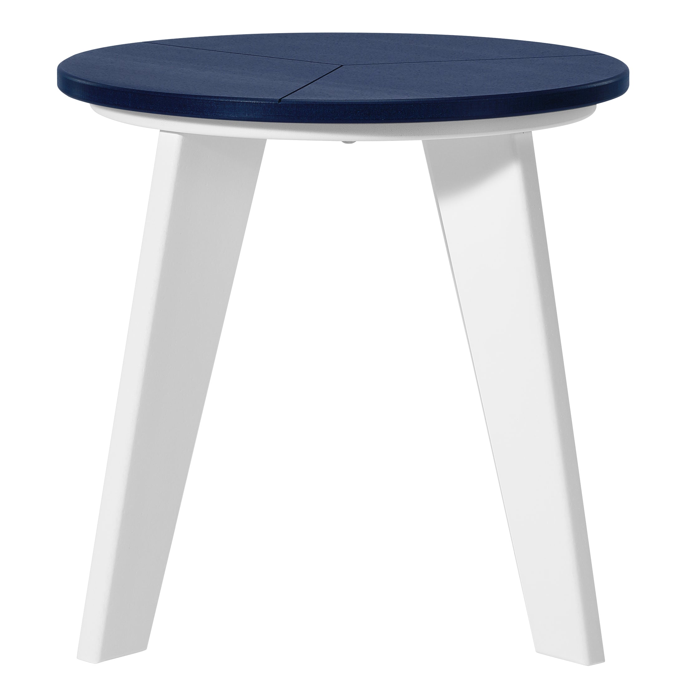 Seaside HDPE Plastic Outdoor Round Adirondack Patio Side Table