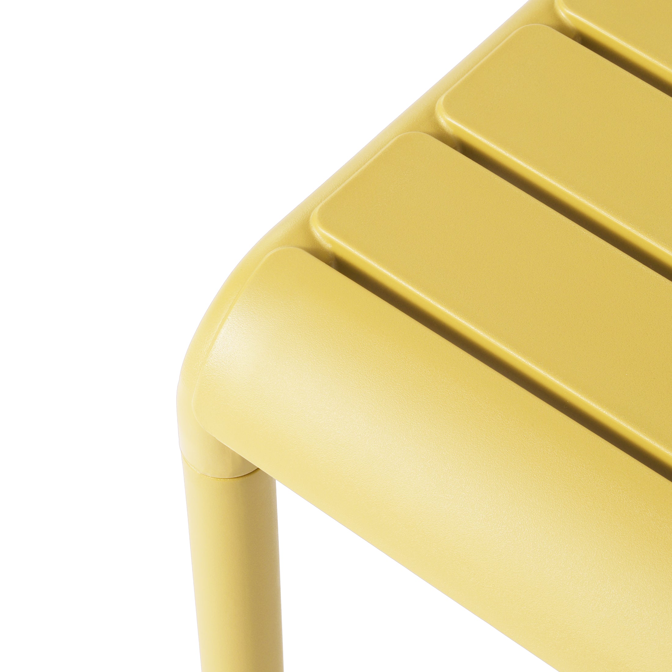 Sunshine Plastic Modern Outdoor Patio Accent Side Tables (Set of 2)
