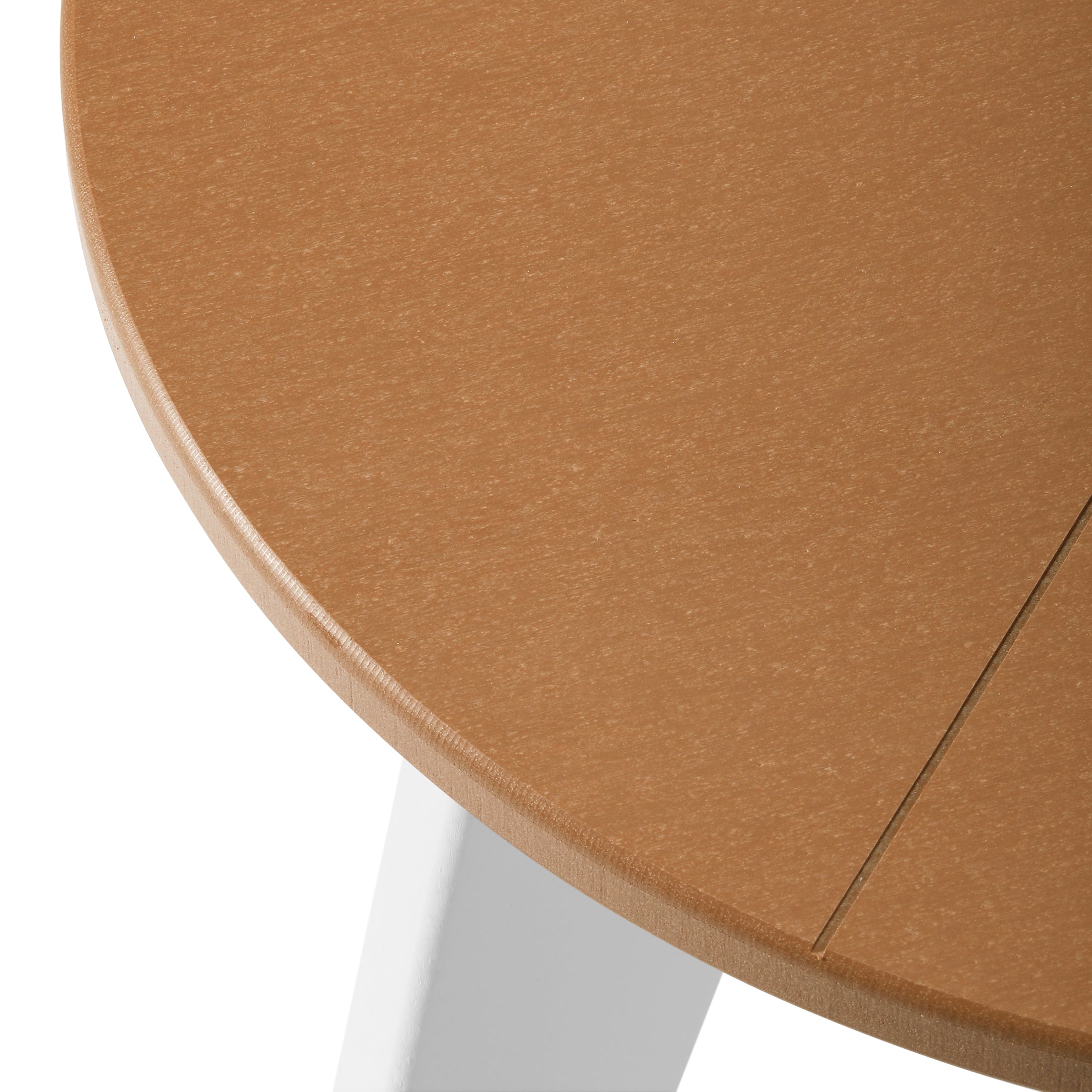 Seaside HDPE Plastic Outdoor Round Adirondack Patio Side Table