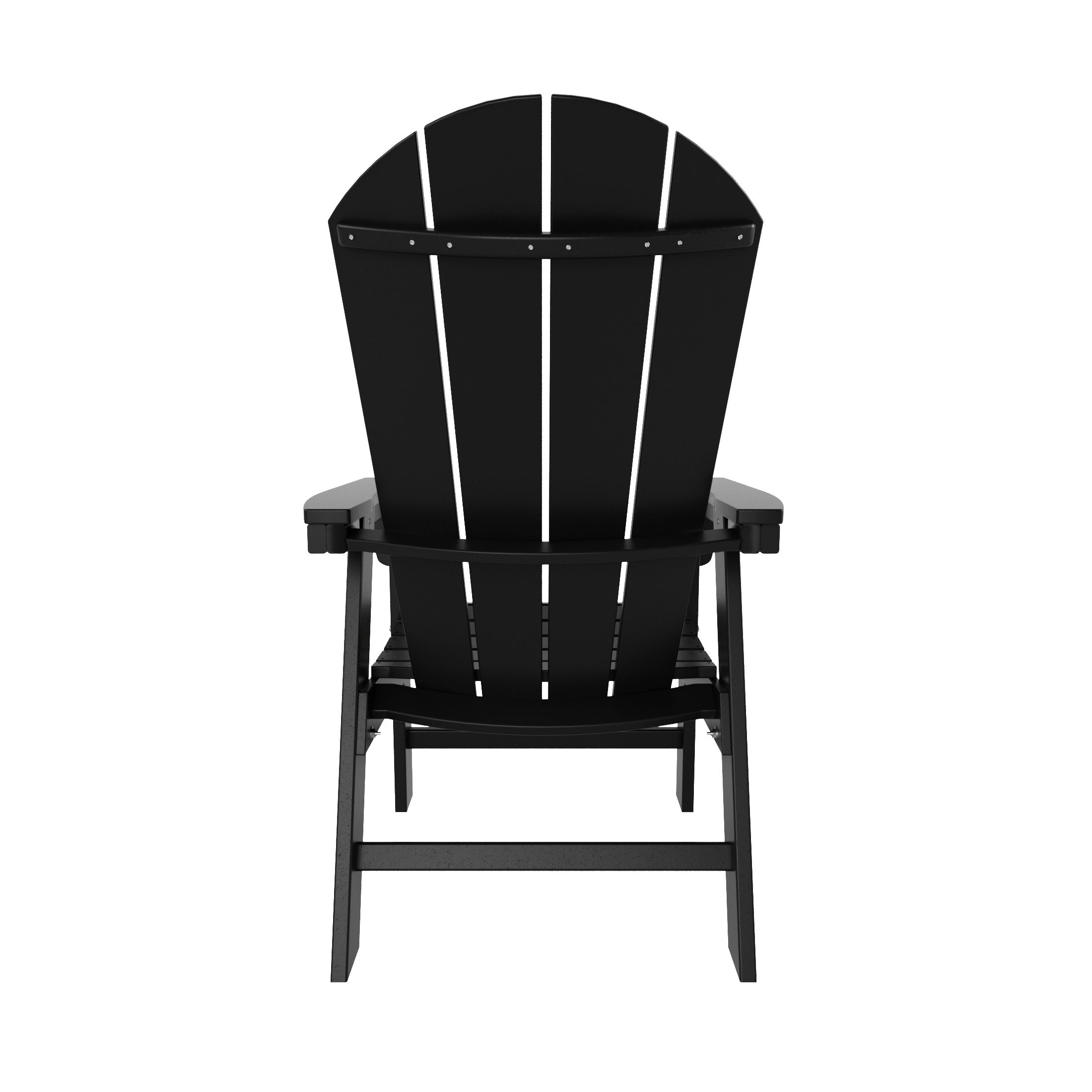 Paradise Outdoor Patio HDPE Plastic Adirondack Dining Chair