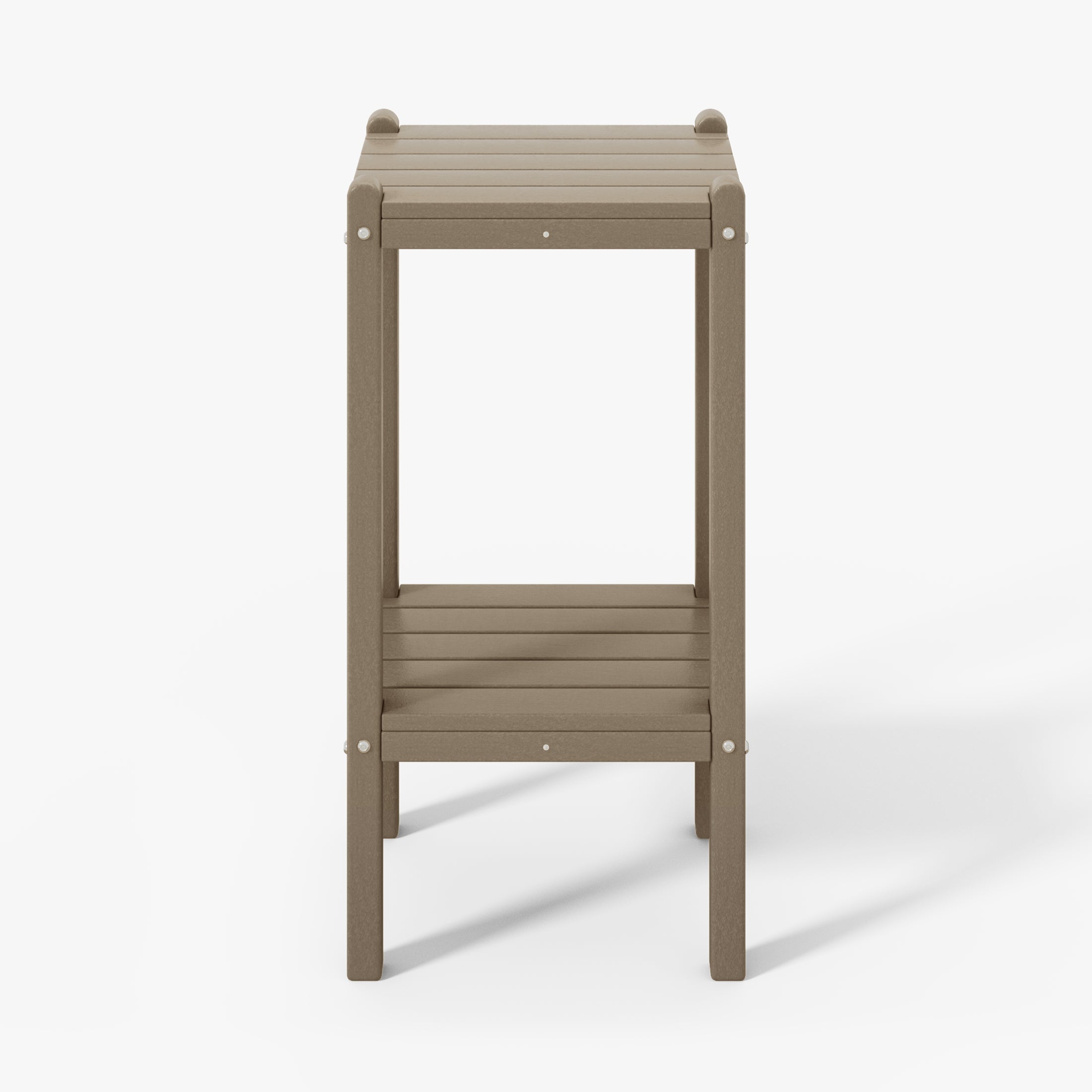 Paradise 36" Outdoor Adirondack HDPE 2-Tier Patio Side Table