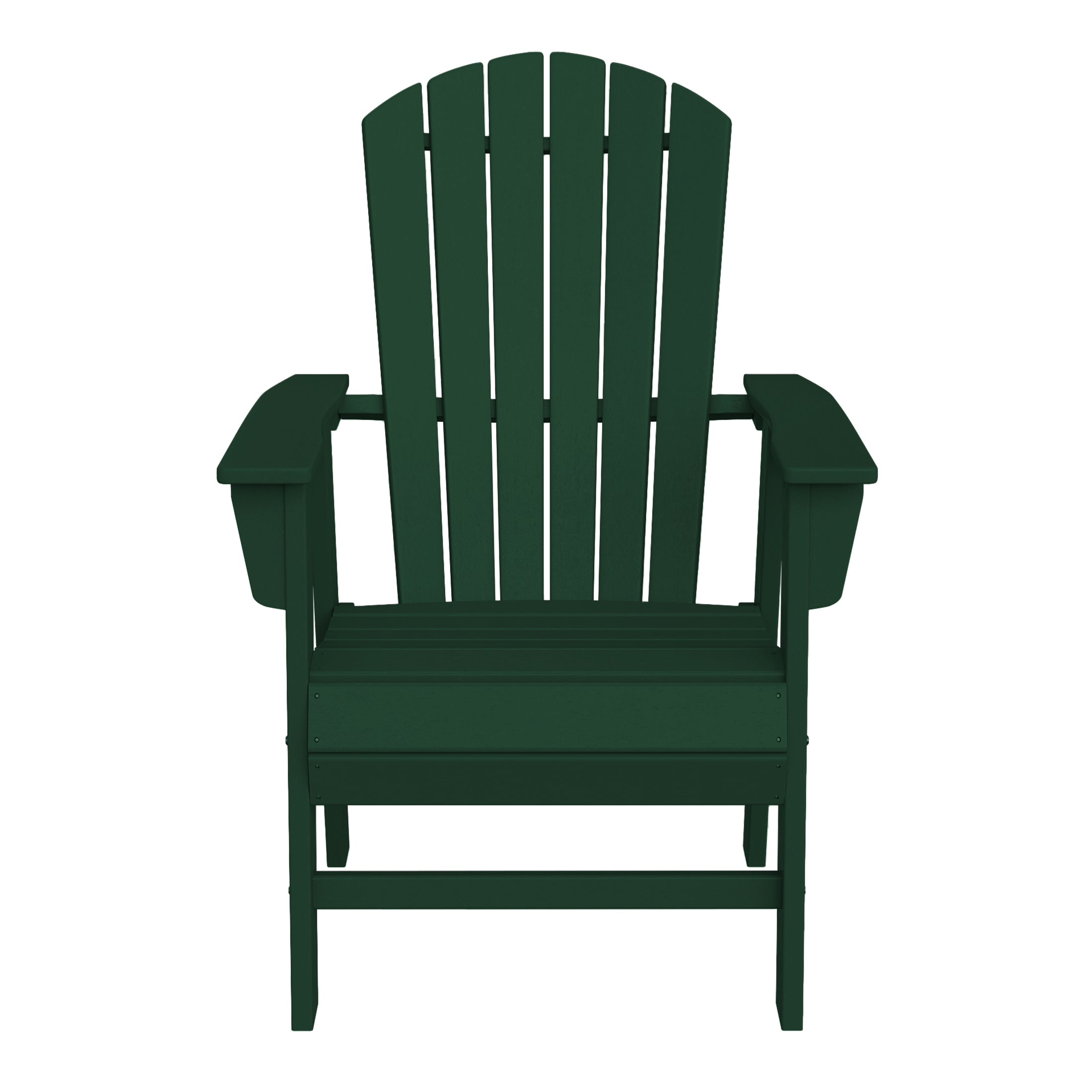 Portside Outdoor Modern HDPE Adirondack Patio Dining Chairs (Set of 2)