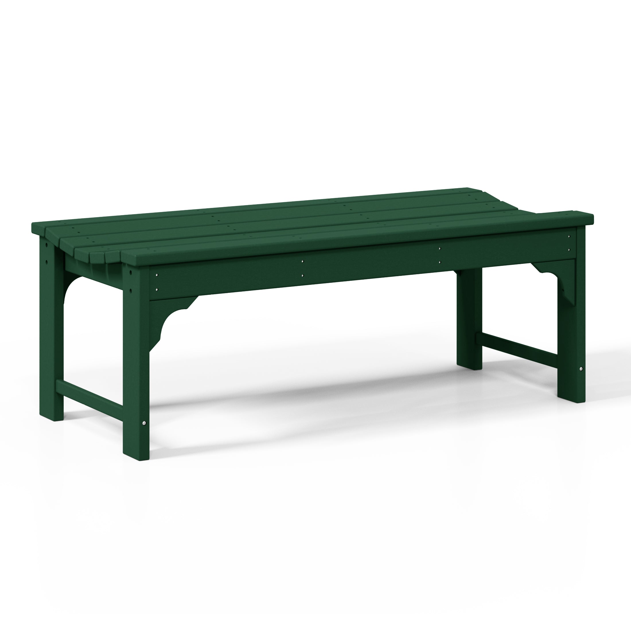 Paradise 48" length backless Poly Wood Outdoor / Garden bench