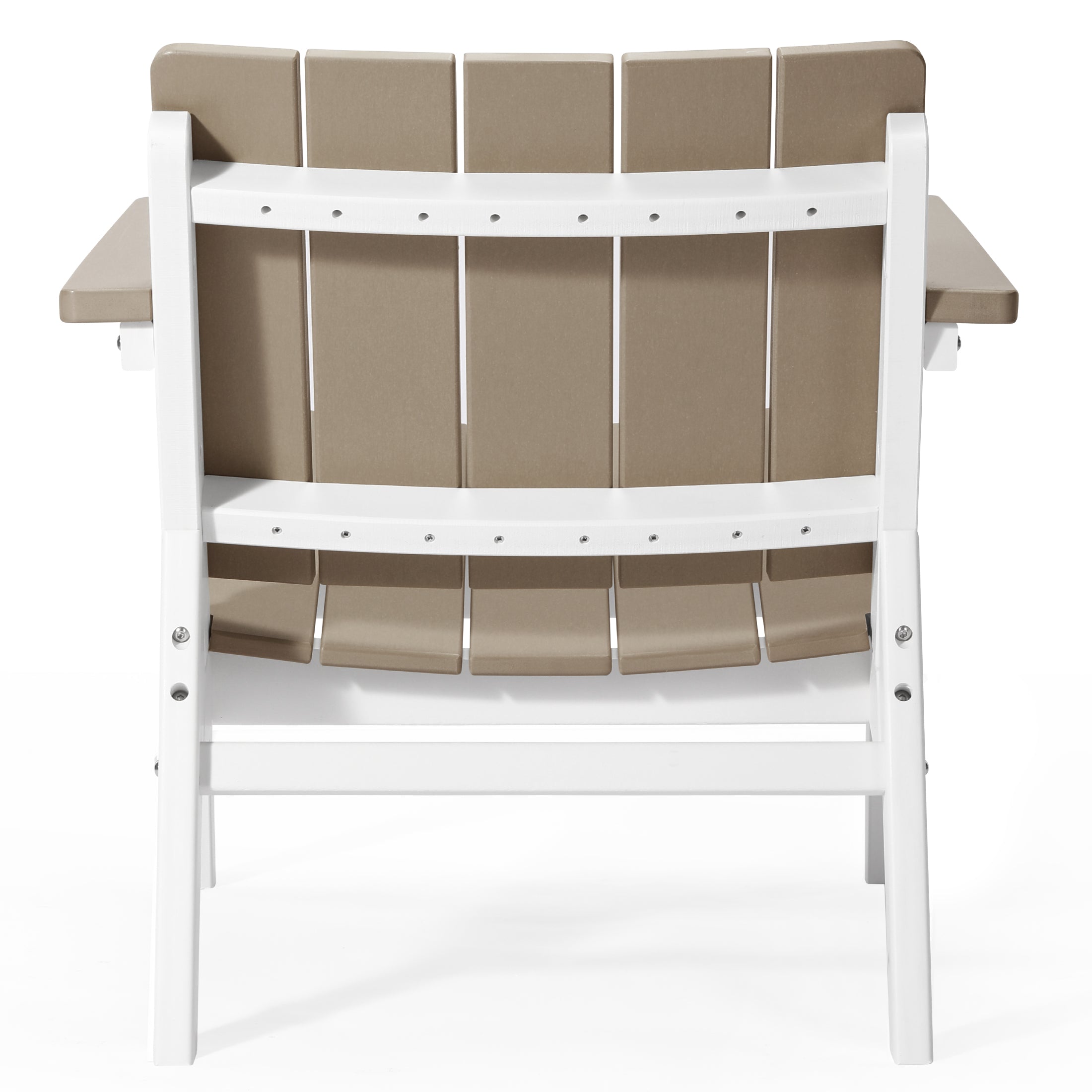Seaside 3-Piece Outdoor HDPE Conversation Set with Deep Seating Chairs and Round Side Table