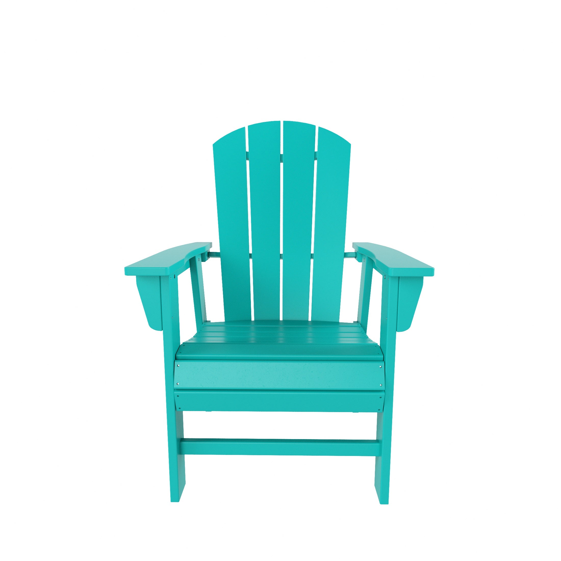Paradise Malibu Outdoor Patio HDPE Plastic Adirondack Dining Chair