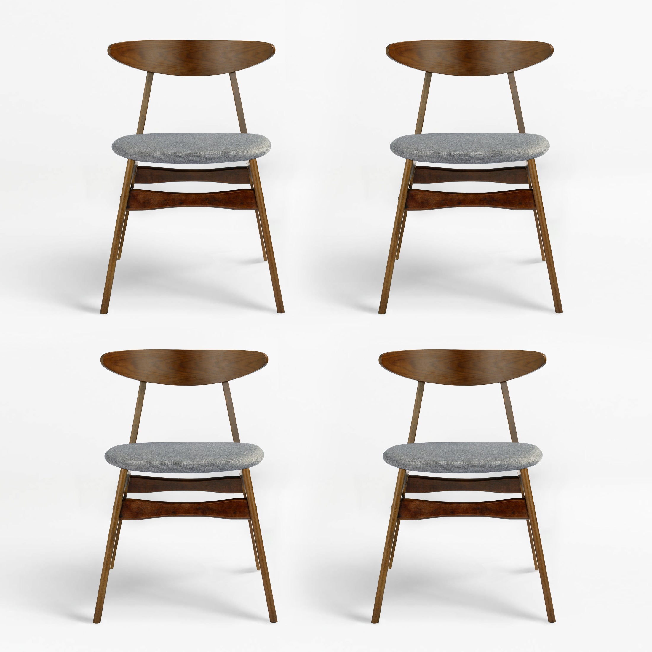 Scarsdale Linen fabric tufted upholstered side chair ( 4-Piece set )