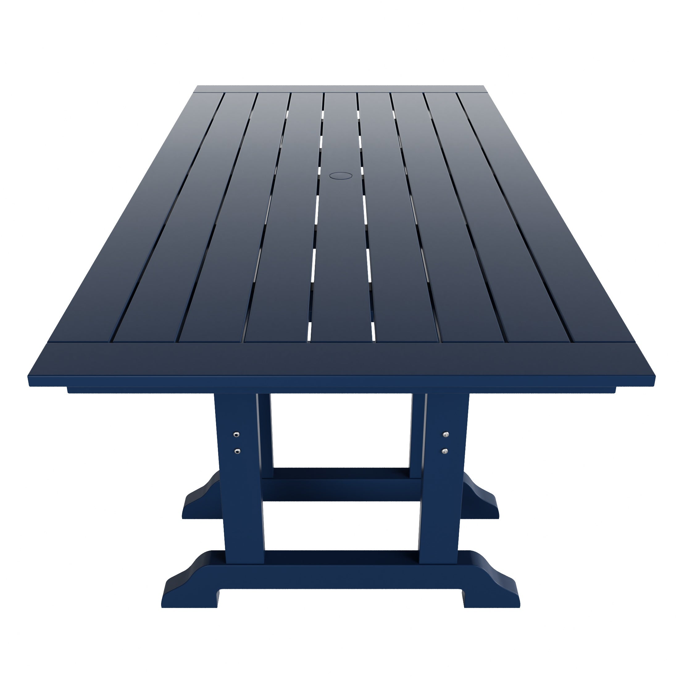 Paradise 7-Piece HDPE Rectangular Patio Dining Table Set with Foldable Chairs