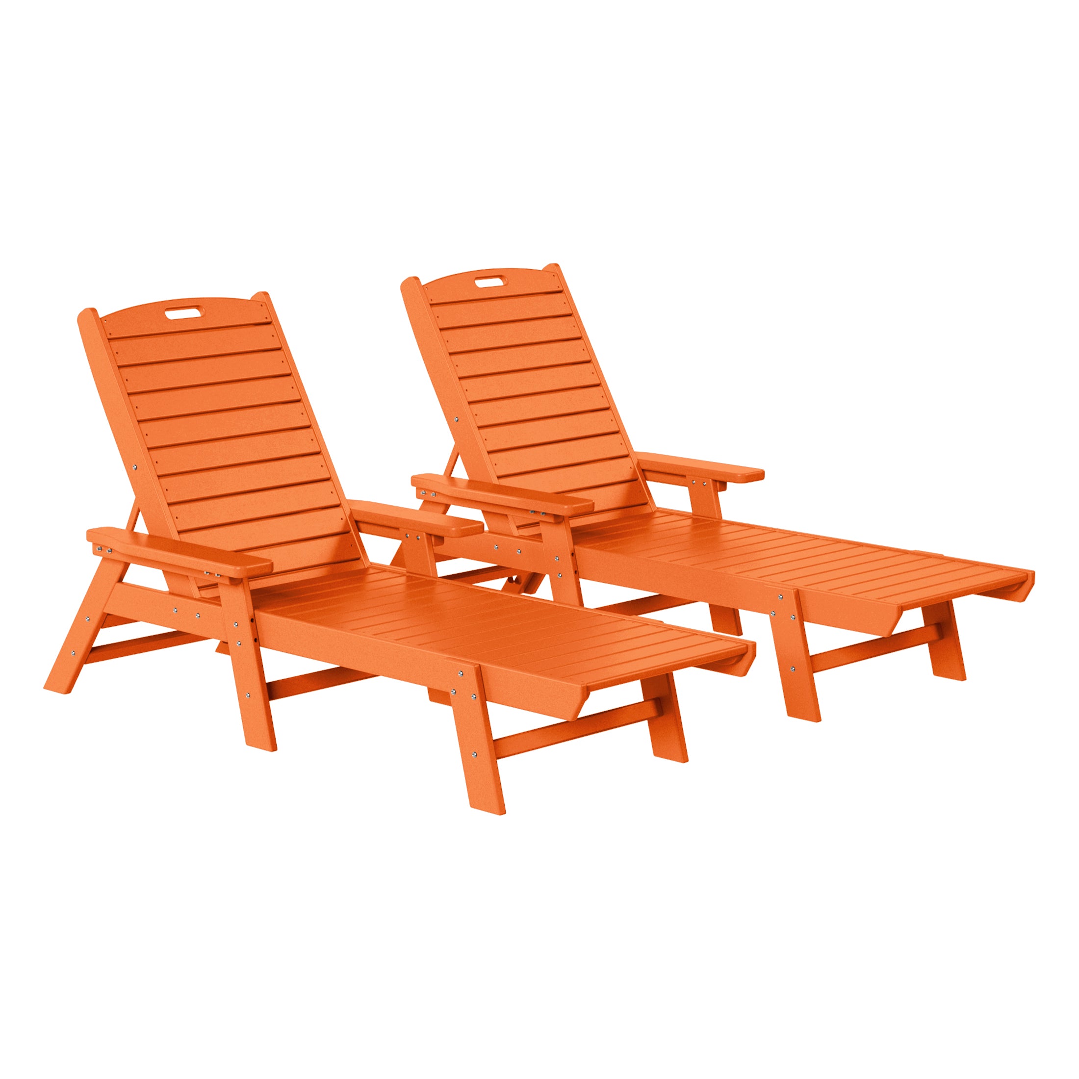 Paradise Poly Reclining Chaise Lounge (Set Of 2)