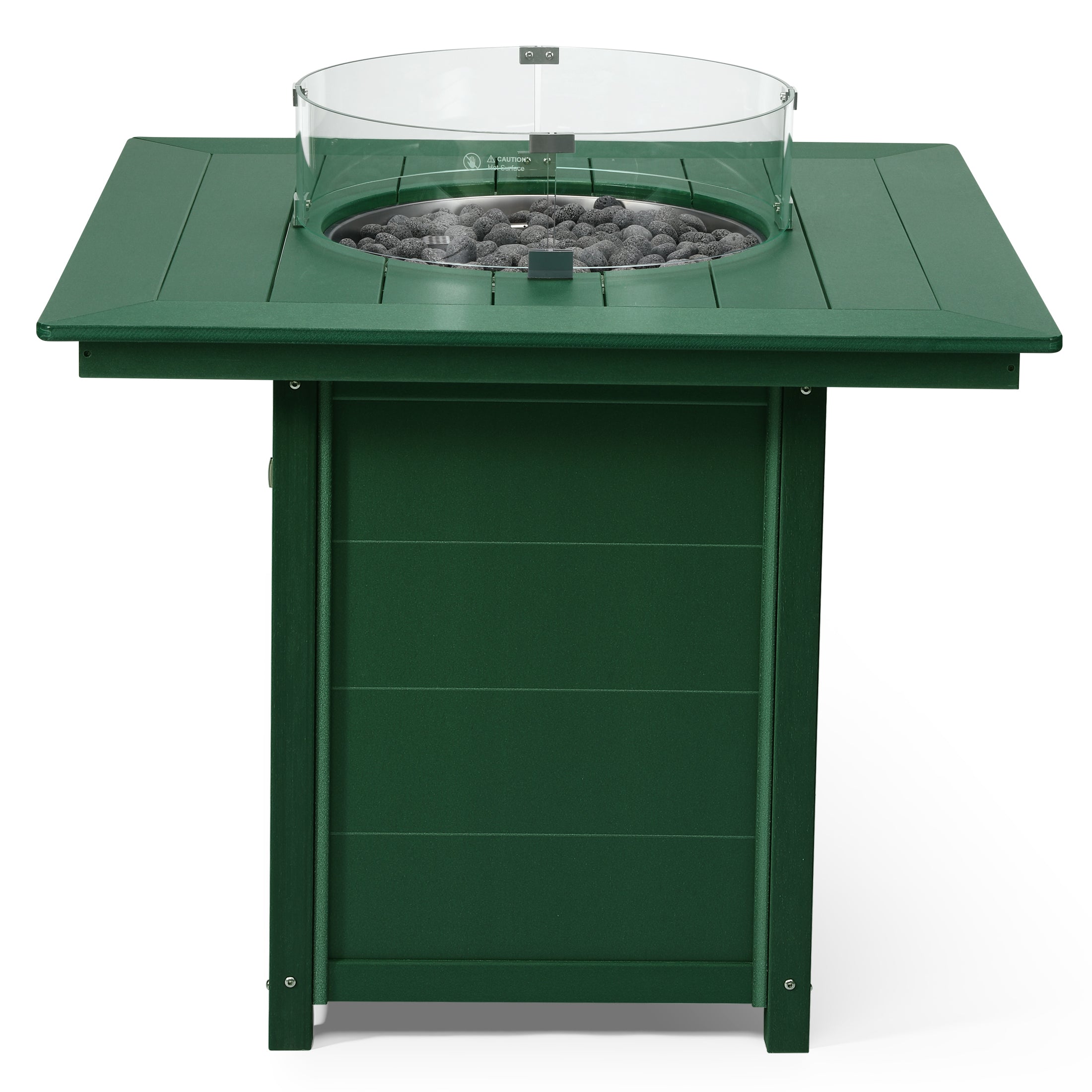 Sol 42" Modern Outdoor Patio Gas Propane Square Fire Pit Table