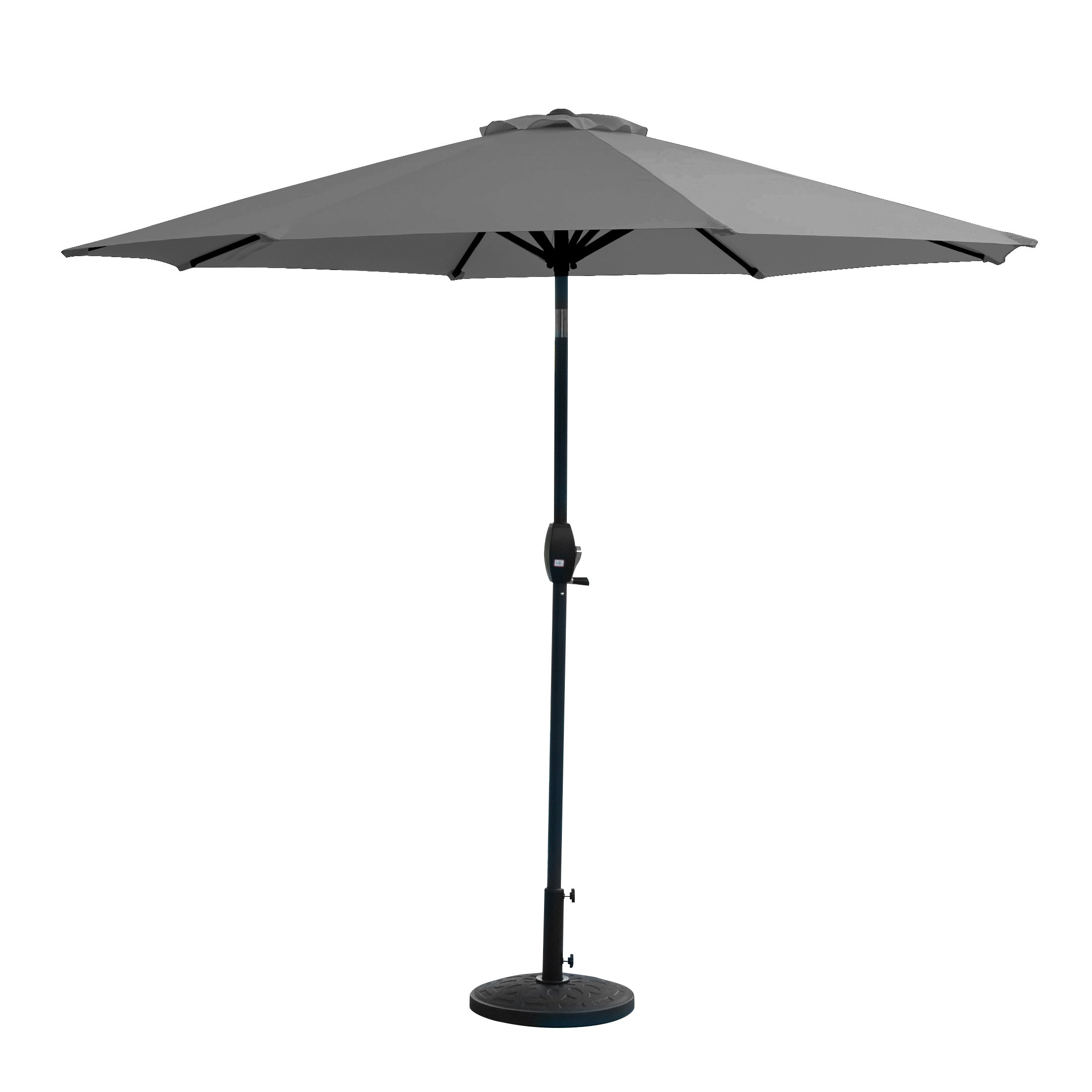 Cabana 9 ft. Patio Table Umbrella with tilt, crank features and free standing weight base kit
