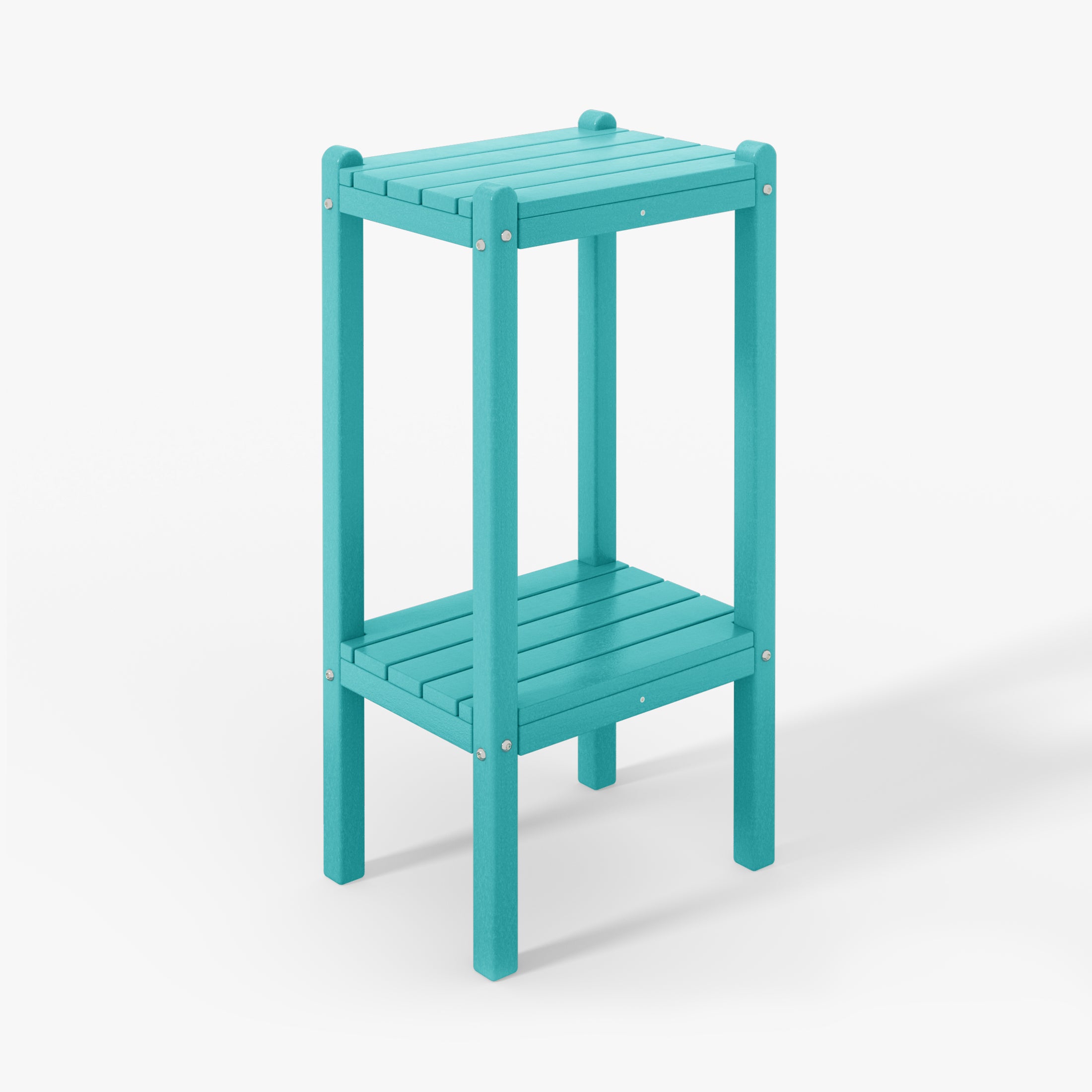 Paradise 36" Outdoor Adirondack HDPE 2-Tier Patio Side Table