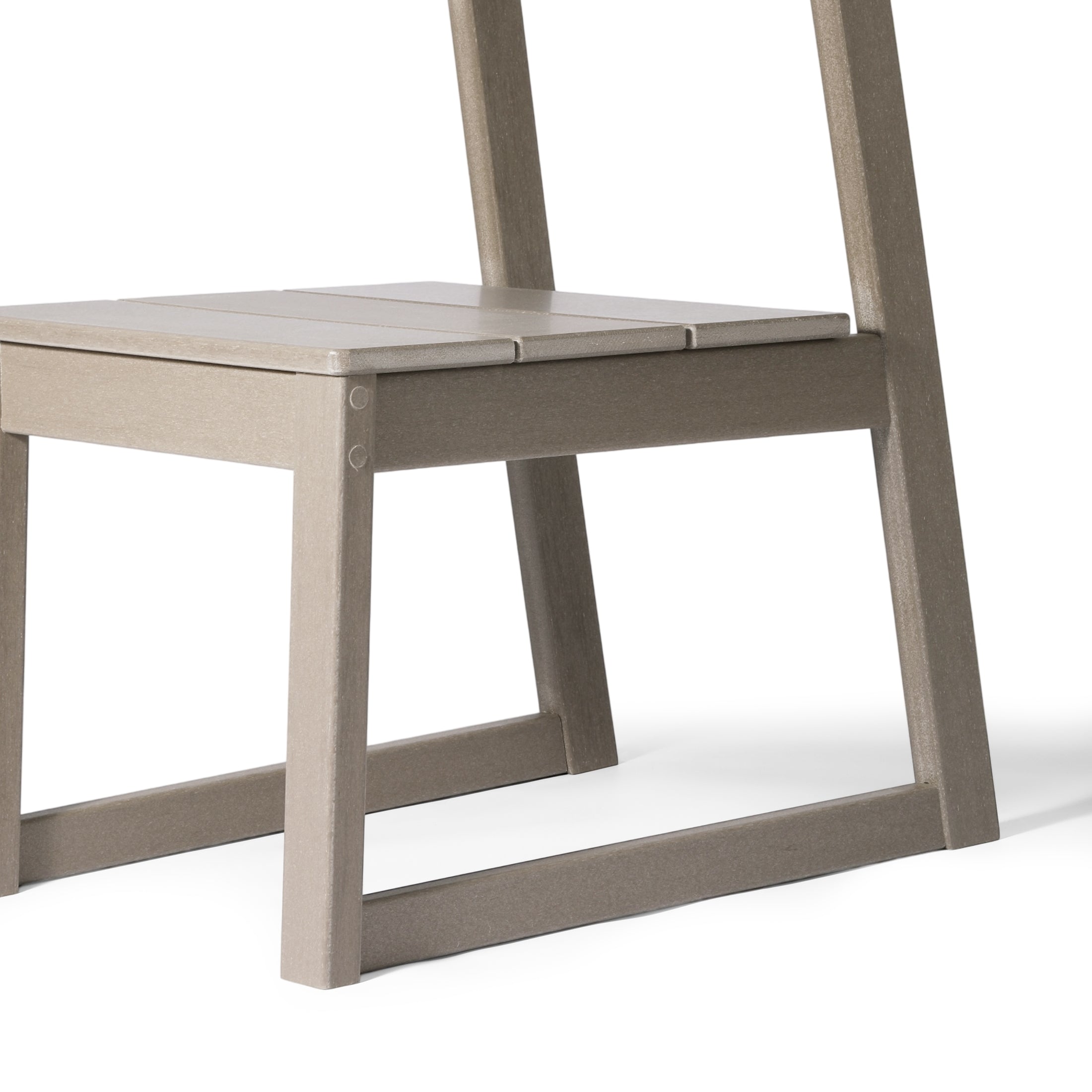 Cambria Modern HDPE Outdoor Armless Patio Dining Chairs (Set of 2)