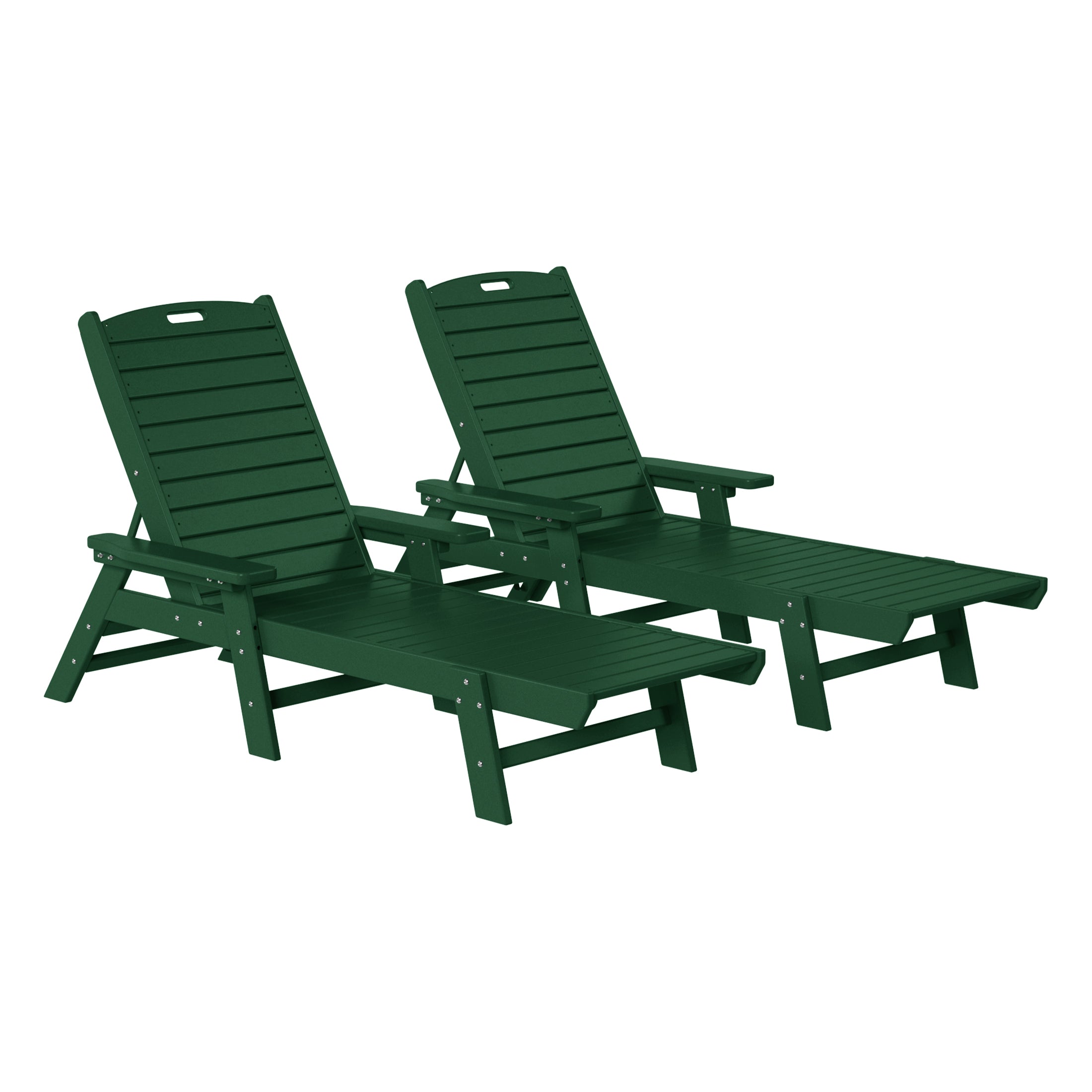 Paradise Poly Reclining Chaise Lounge (Set Of 2)