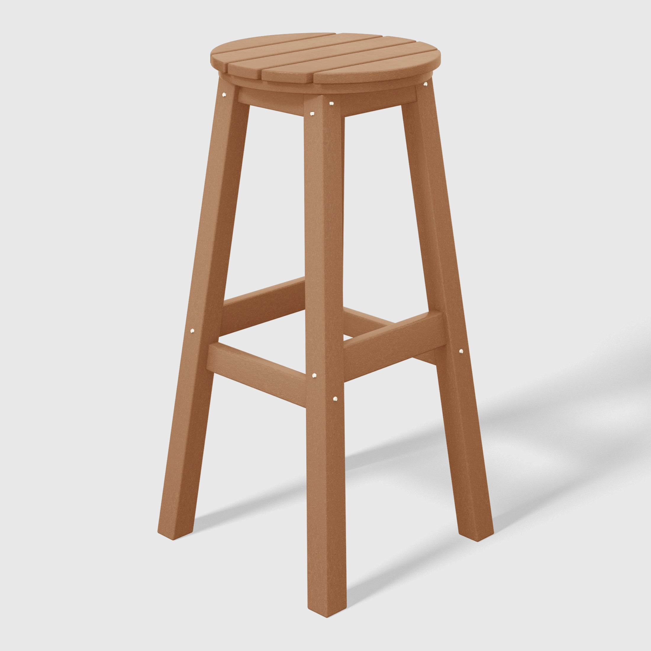 Paradise 29" HDPE Outdoor Patio Round Bar Stool Set of 2