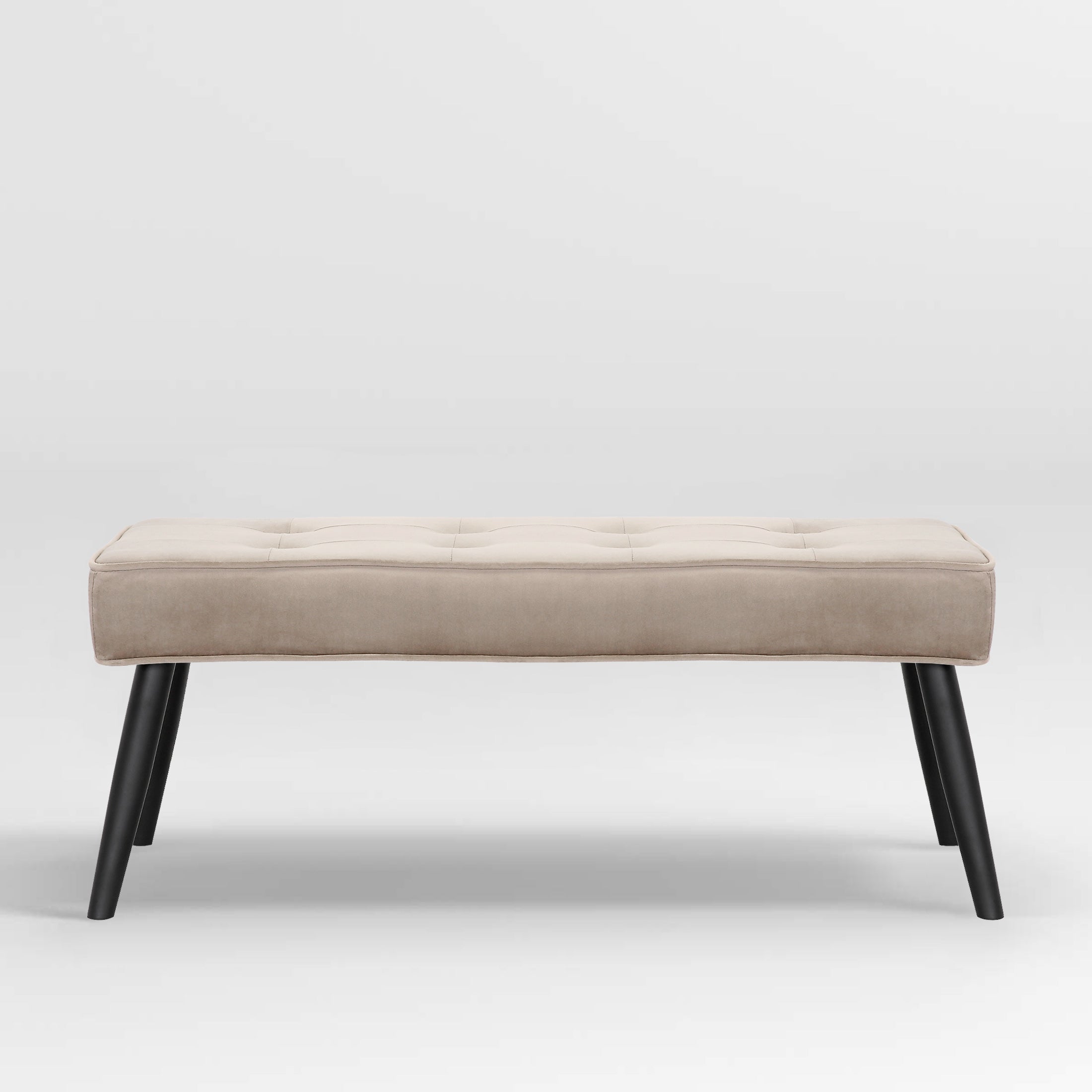 Hank Button Tufted Velvet Upholstered Accent Bench