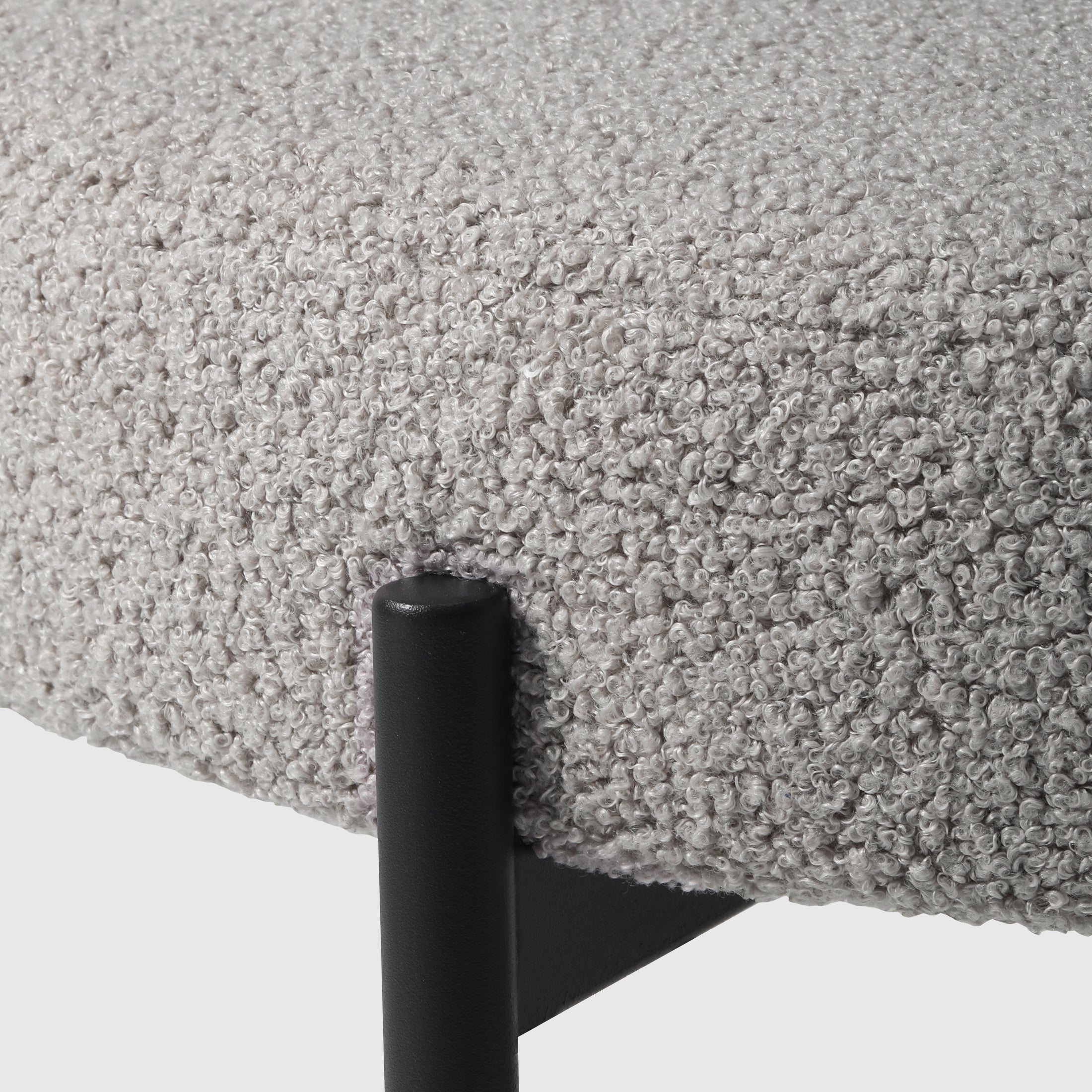 Celine Mid-Century Modern Upholstered Sherpa Round Dining Chairs (Set of 4)