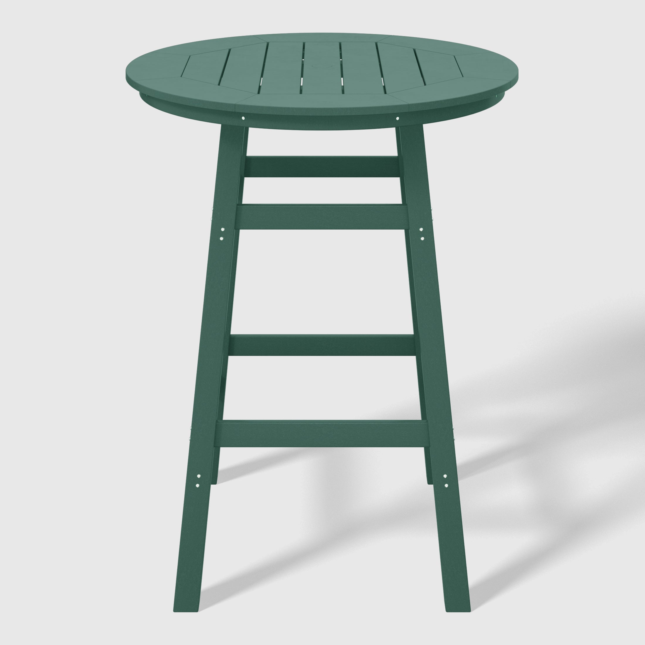 Paradise 5-Piece HDPE Outdoor Patio Dining Bar Bistro Table Set with Bar Stools