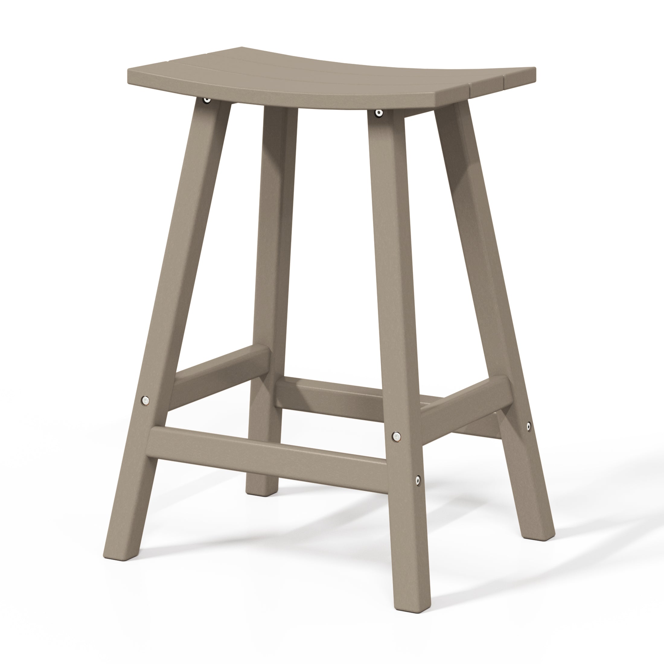 Paradise 2 piece set of 24" height Outdoor / Patio Saddle bar stools