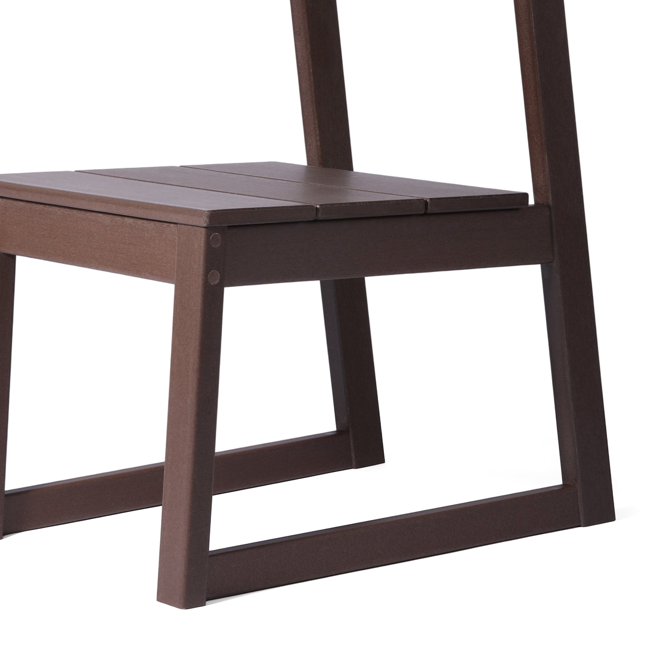 Cambria Modern HDPE Outdoor Armless Patio Dining Chairs (Set of 2)