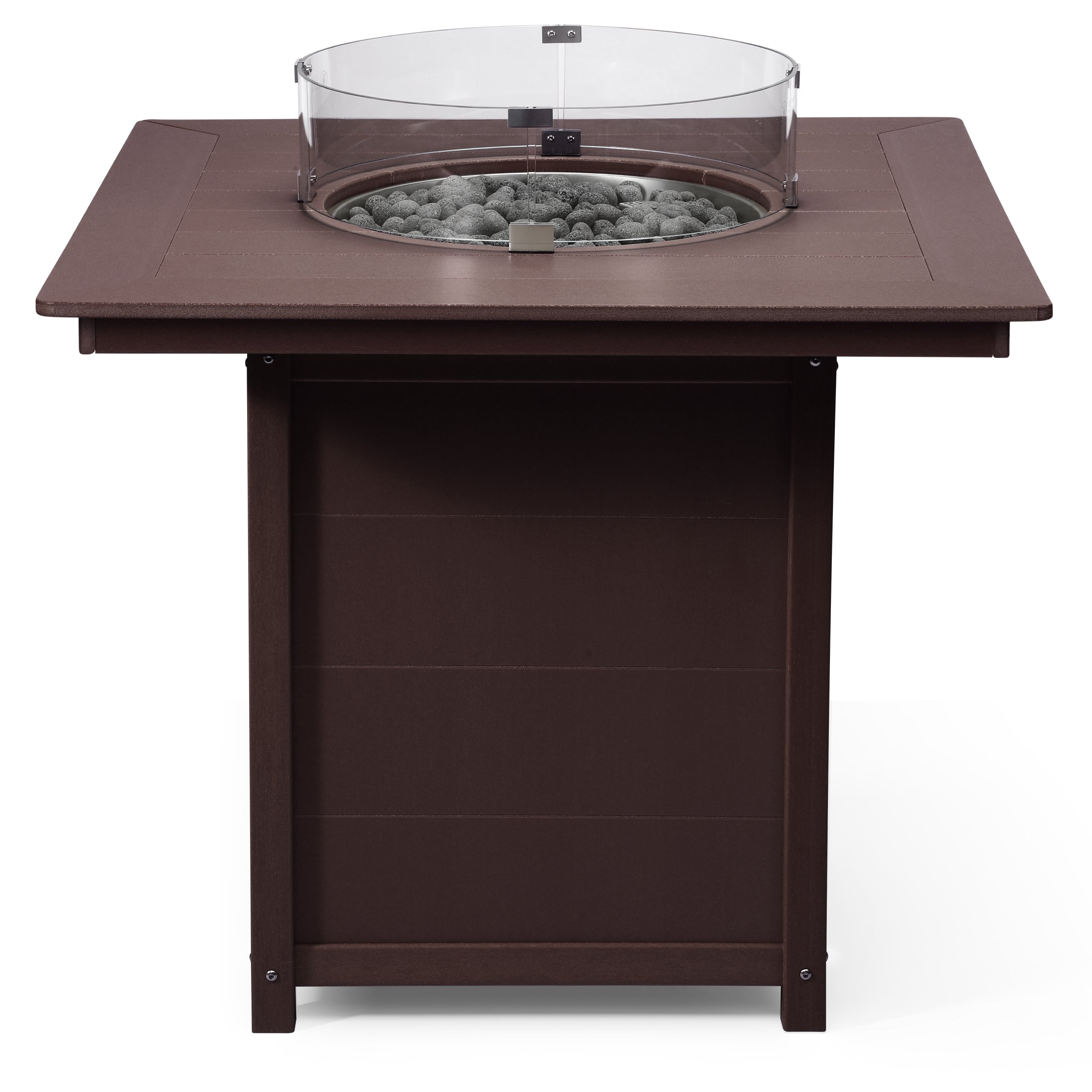 Sol 42" Modern Outdoor Patio Gas Propane Square Fire Pit Table