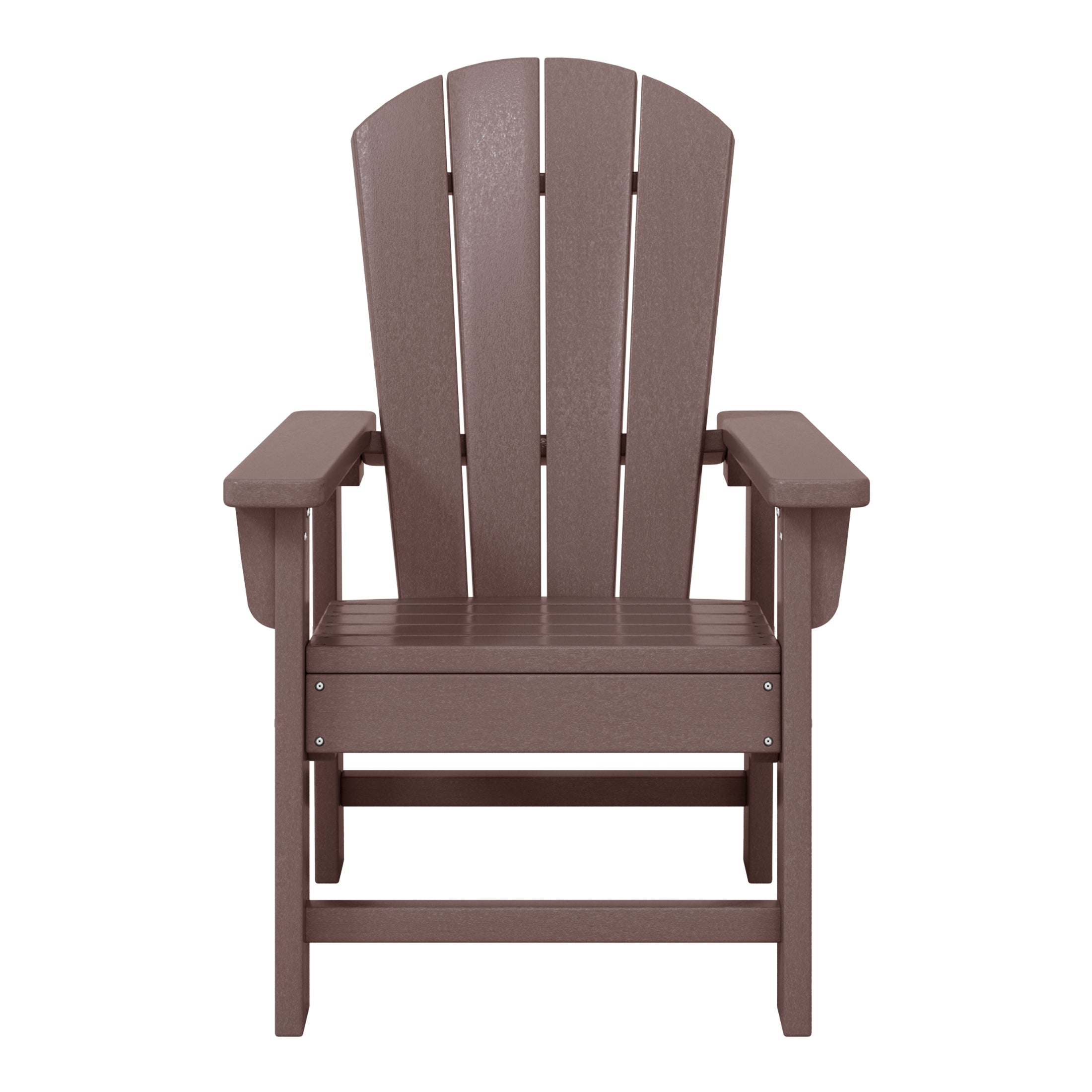 Paradise 2-Piece Kids Outdoor HDPE Adirondack Chair With Square Side Table Set