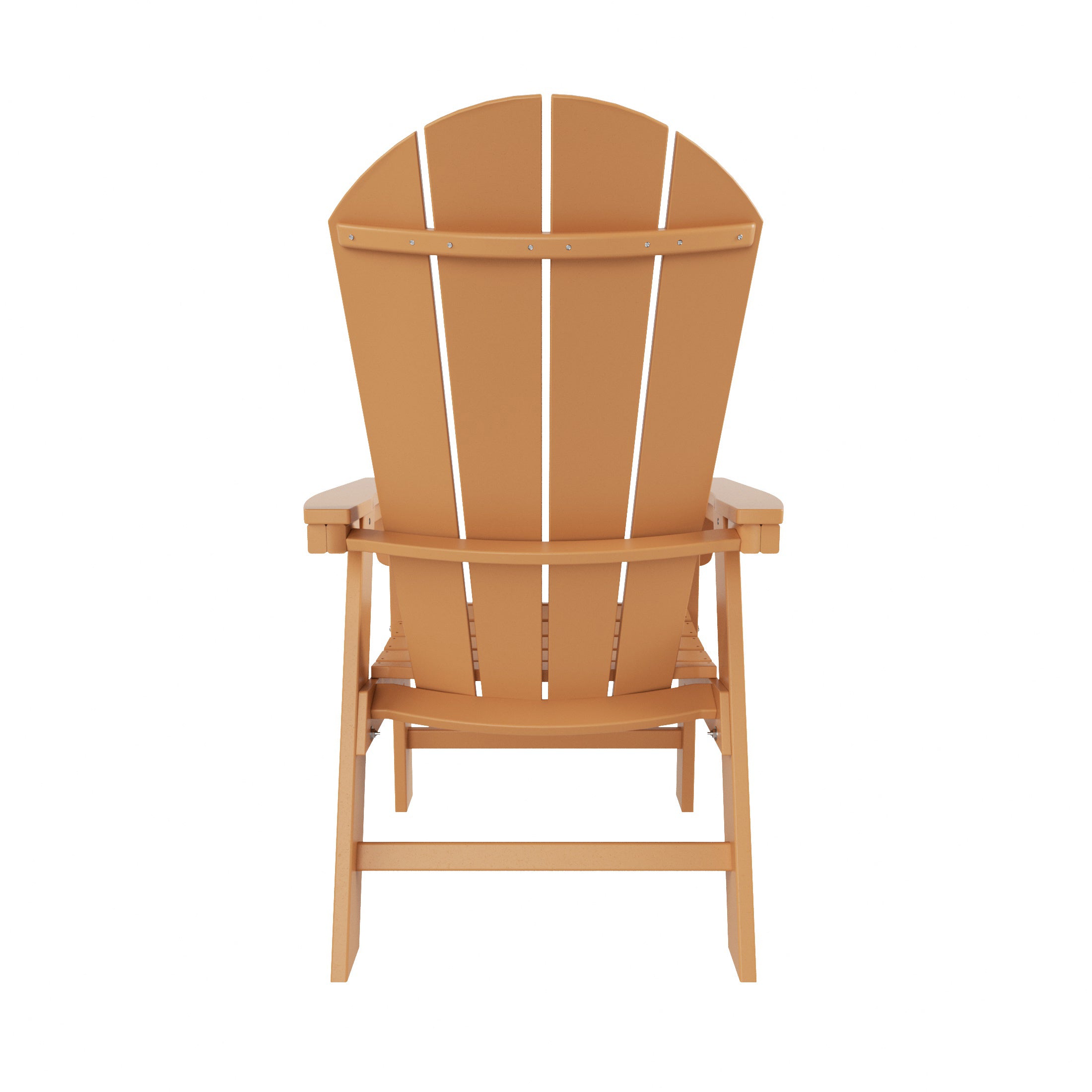 Paradise Outdoor Patio HDPE Plastic Adirondack Dining Chair