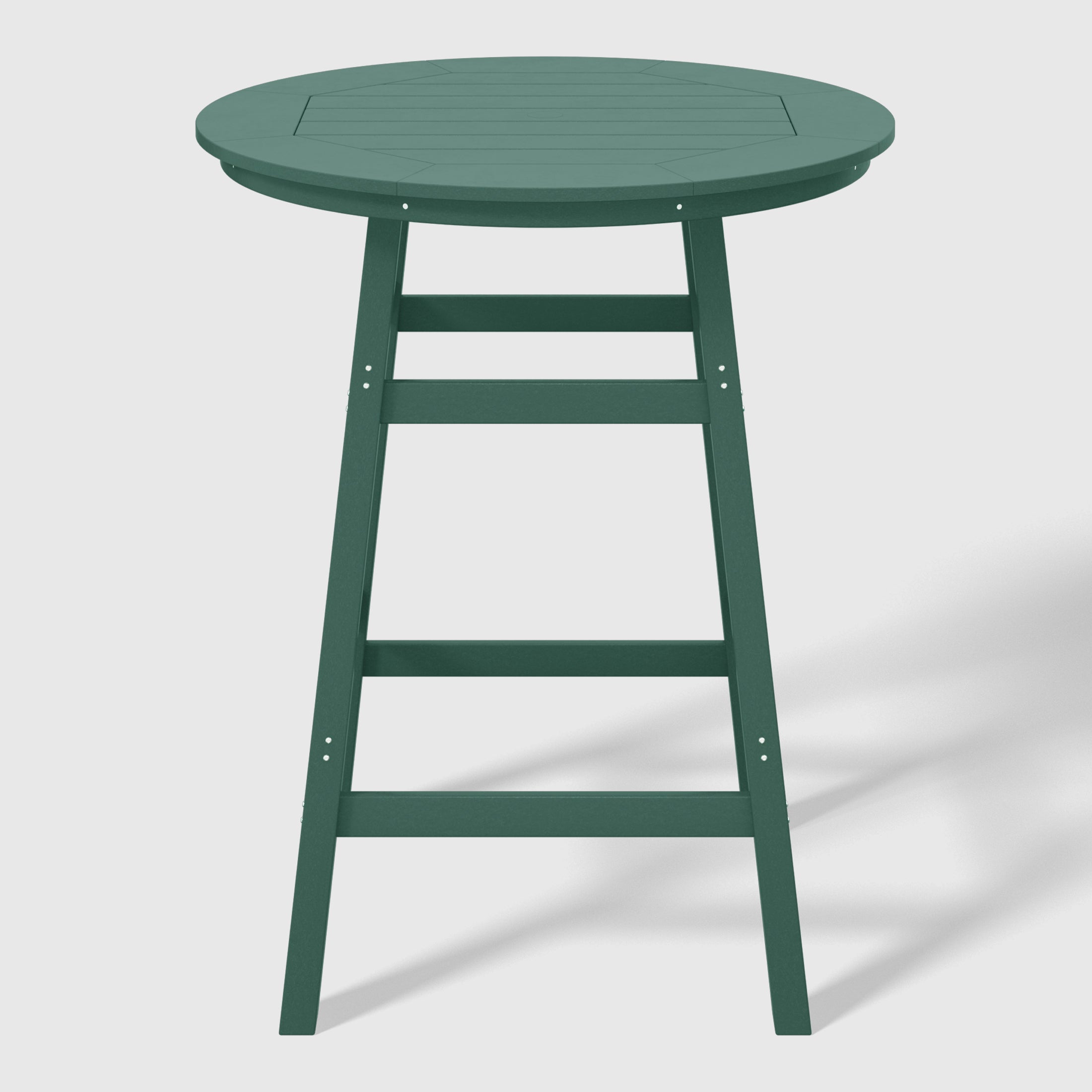 Paradise 5-Piece HDPE Outdoor Patio Dining Bar Bistro Table Set with Bar Stools