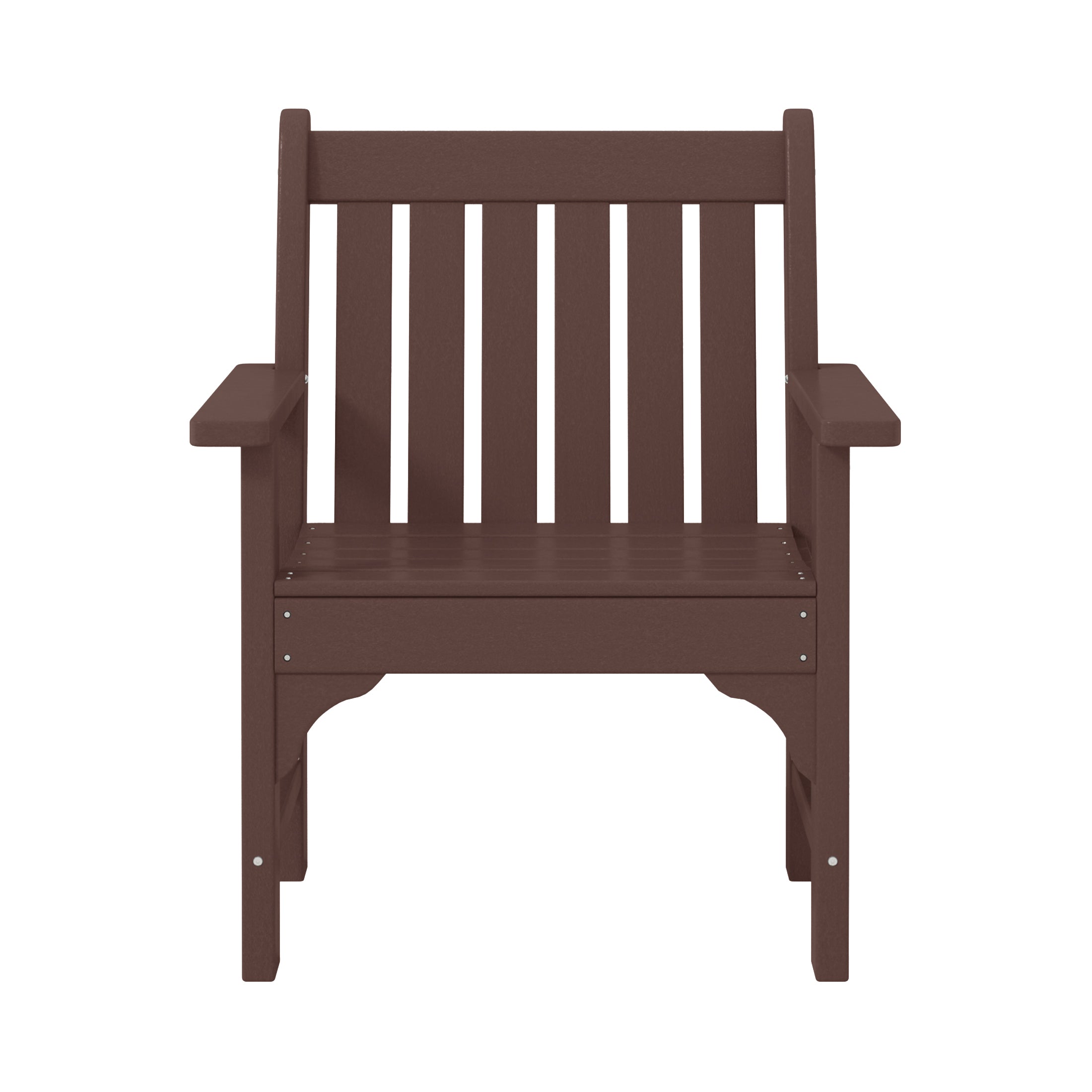 Paradise Outdoor Patio HDPE Adirondack Dining Arm Chairs (Set of 2)