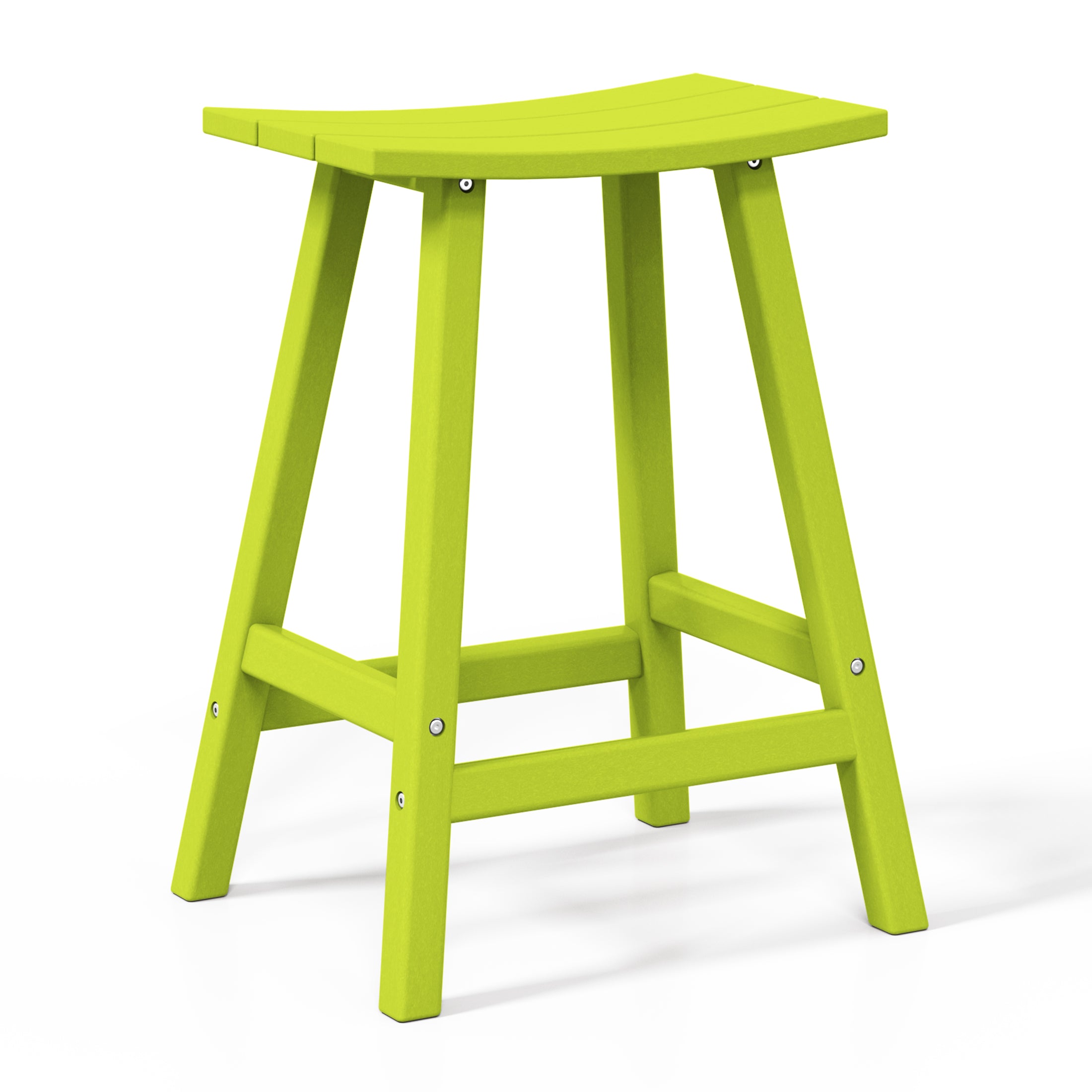 Paradise 2 piece set of 24" height Outdoor / Patio Saddle bar stools