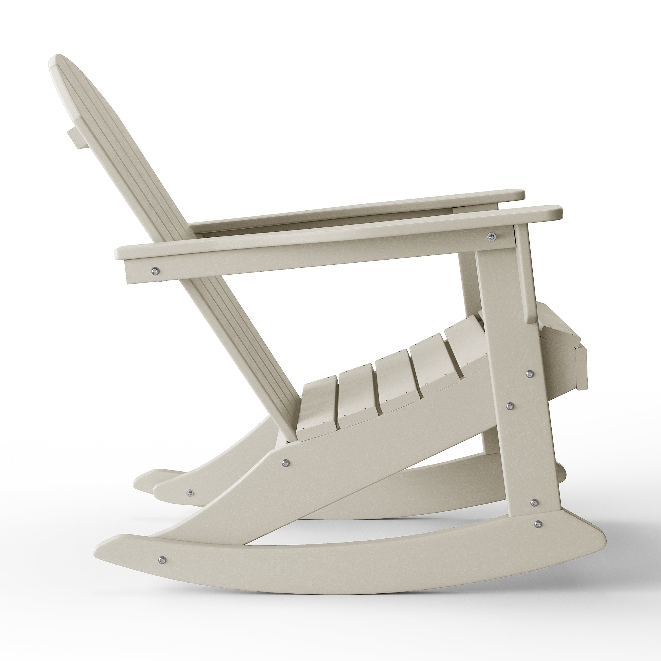 Paradise 2 piece set Outdoor / Patio Poly Adirondack rocking chairs ( 2 seater )