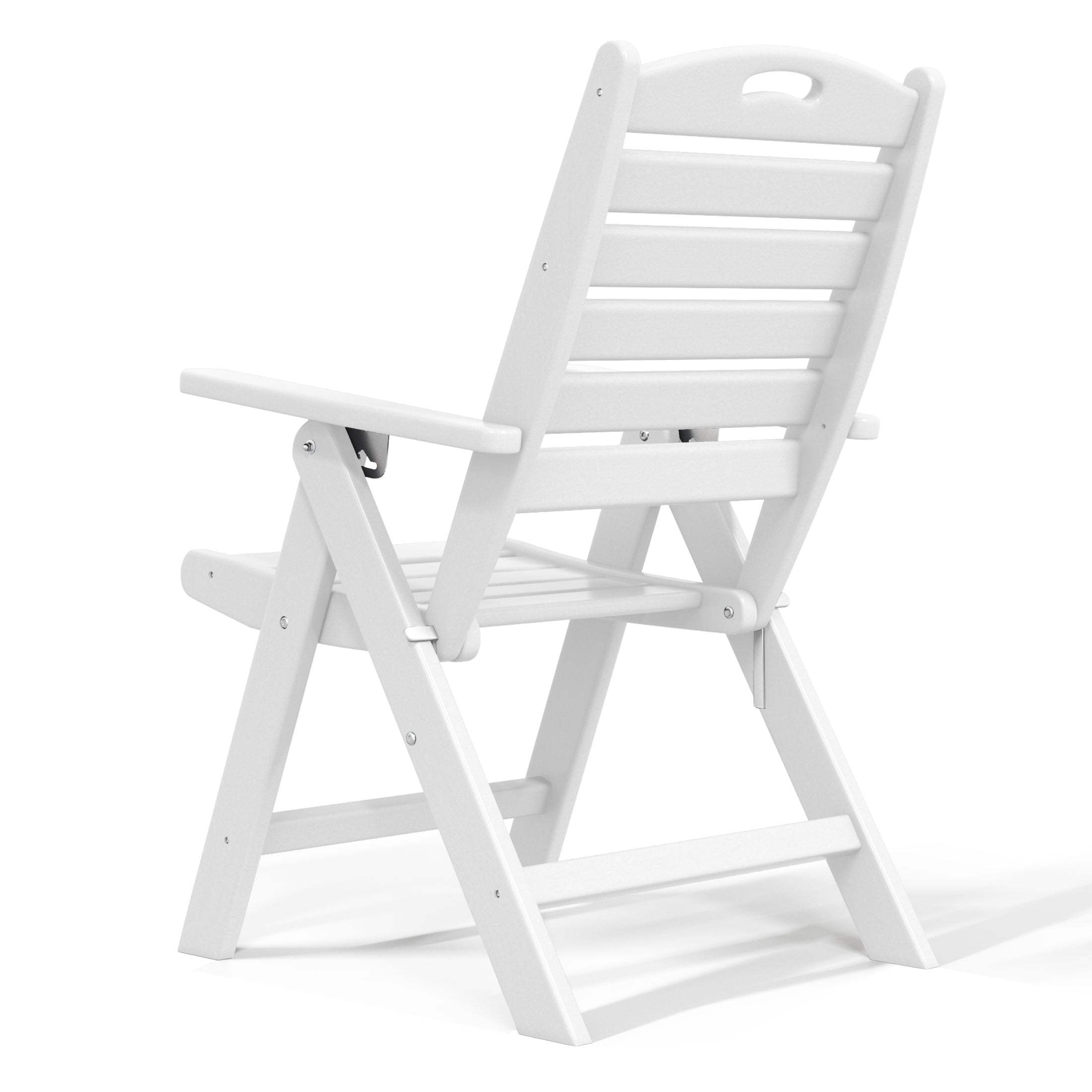 Paradise HDPE Adjustable Highback Folding Patio Dining Chair