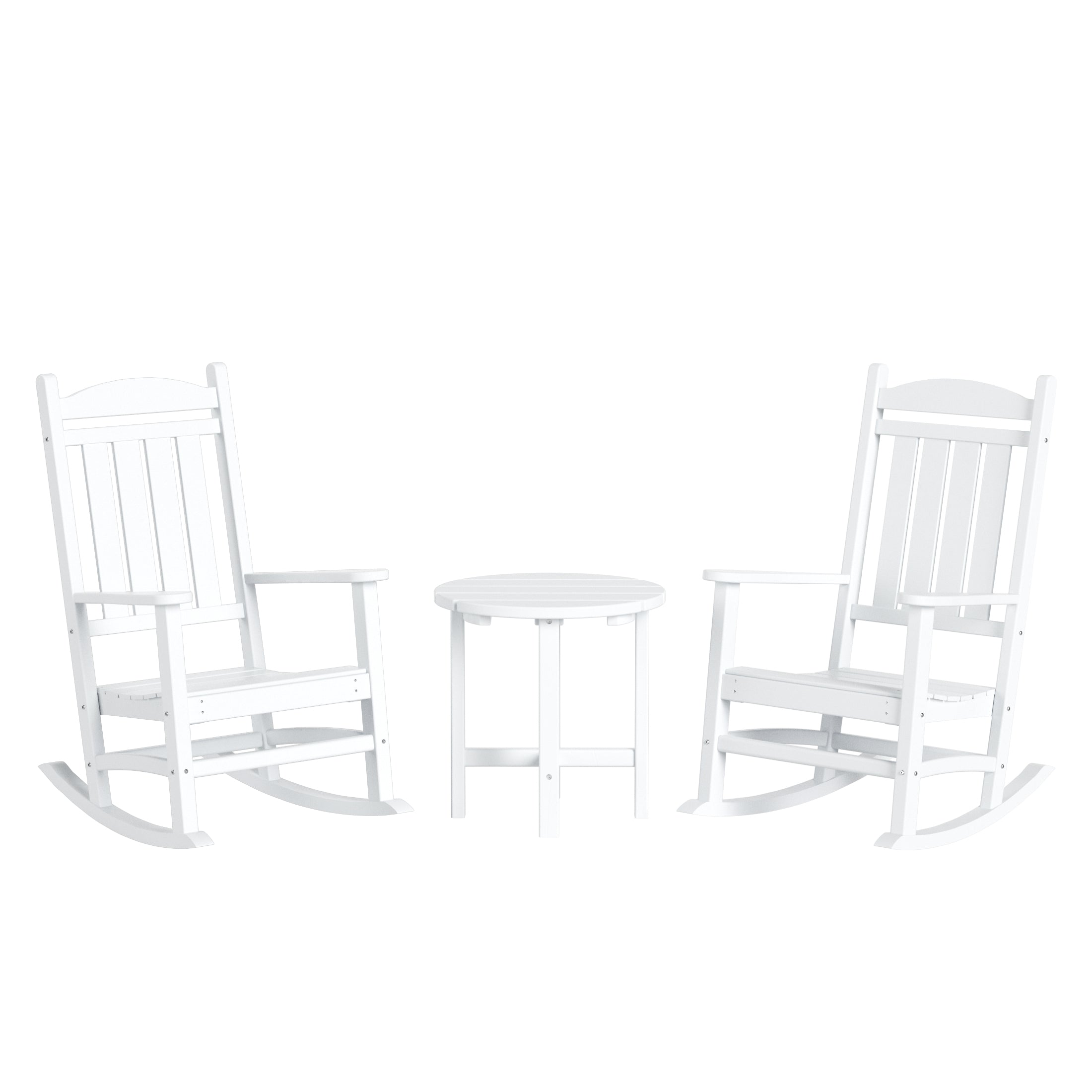 Paradise 3-Piece set Outdoor / Patio rocking chairs with a side table ( 2 seater )