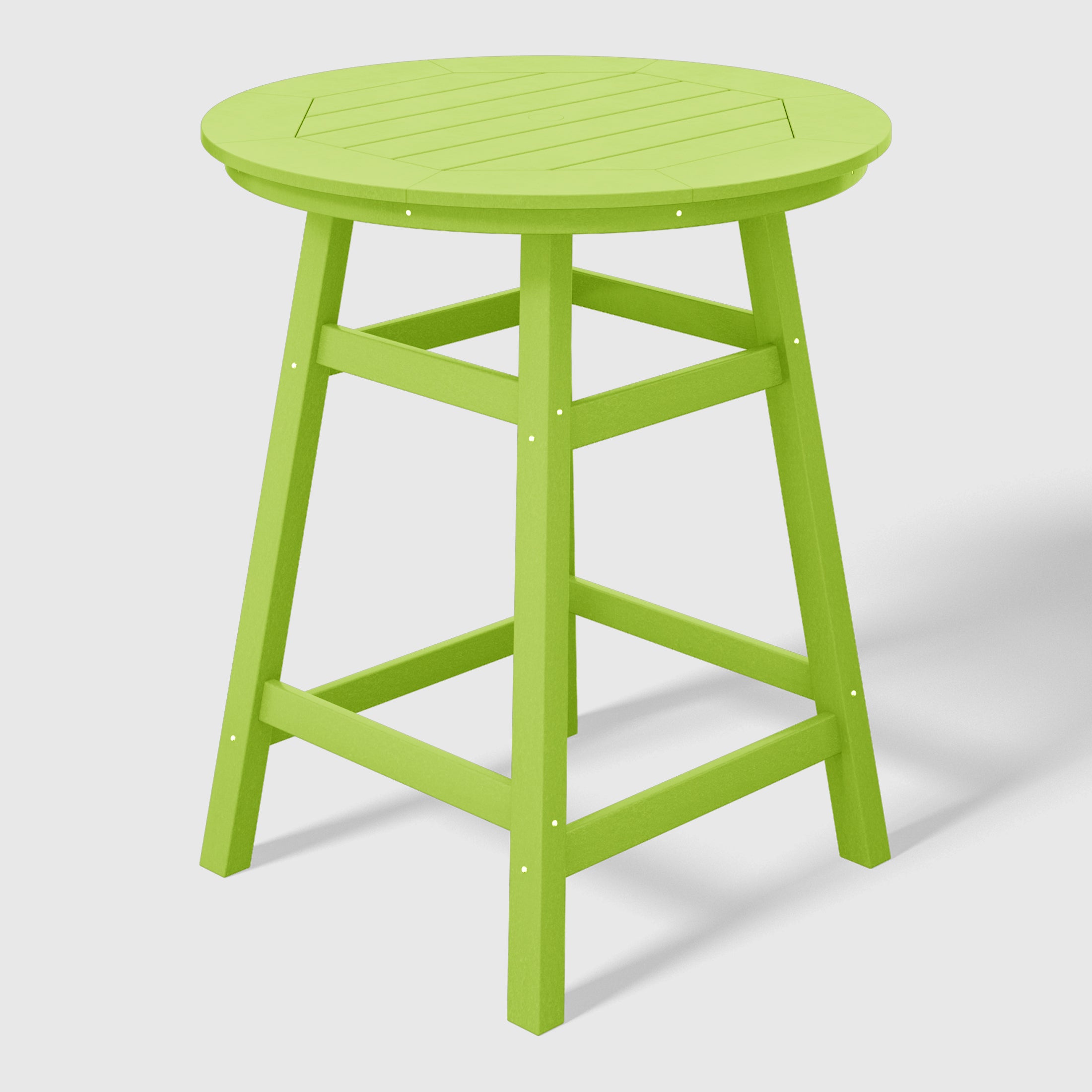 Paradise Outdoor 35" HDPE Round Patio Counter Height Bar Table