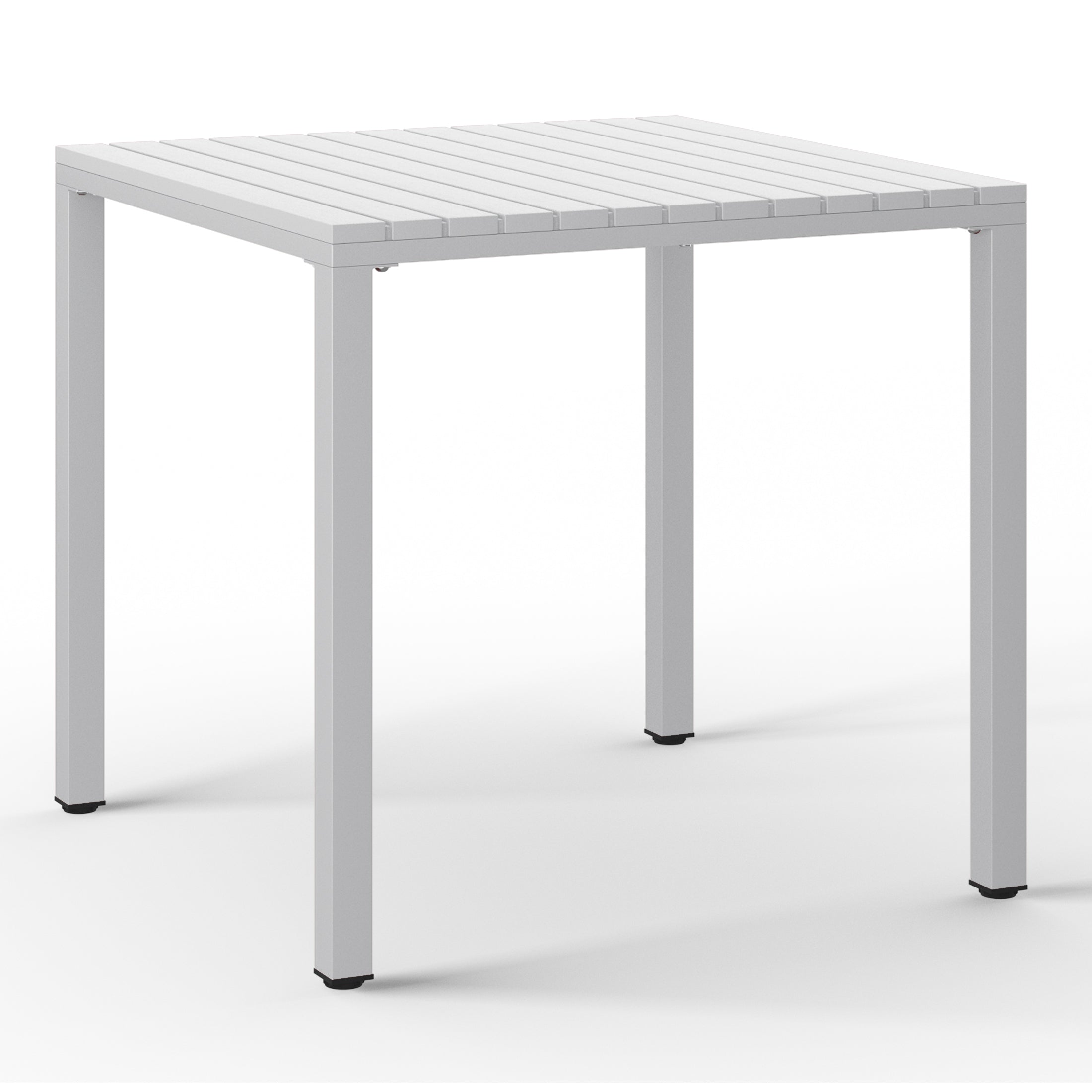 Sunshine 5-Piece Outdoor Patio Metal Frame Dining Table Set with Stackable Patio Dining Chairs