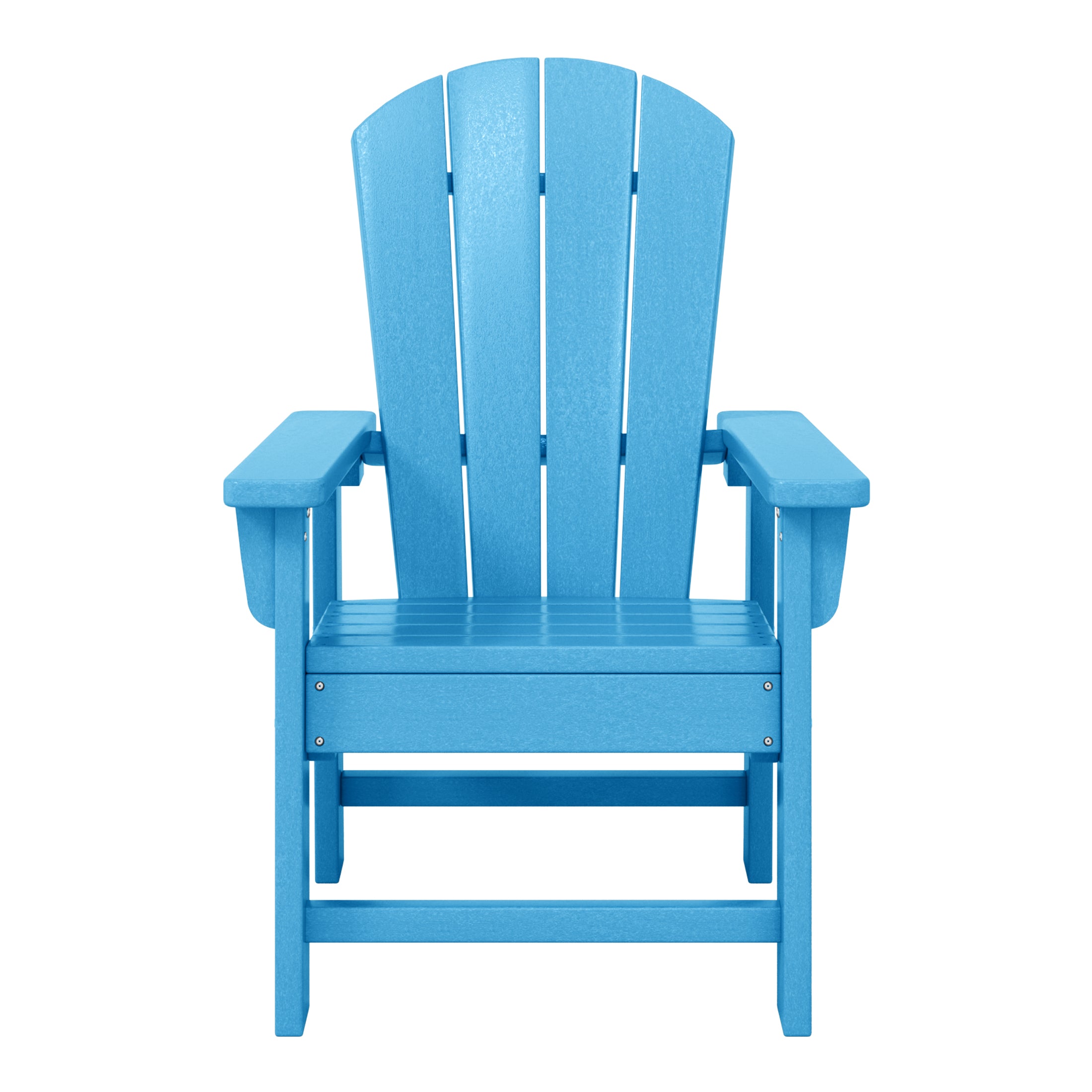 Paradise 2-Piece Kids Outdoor HDPE Adirondack Chair With Square Side Table Set