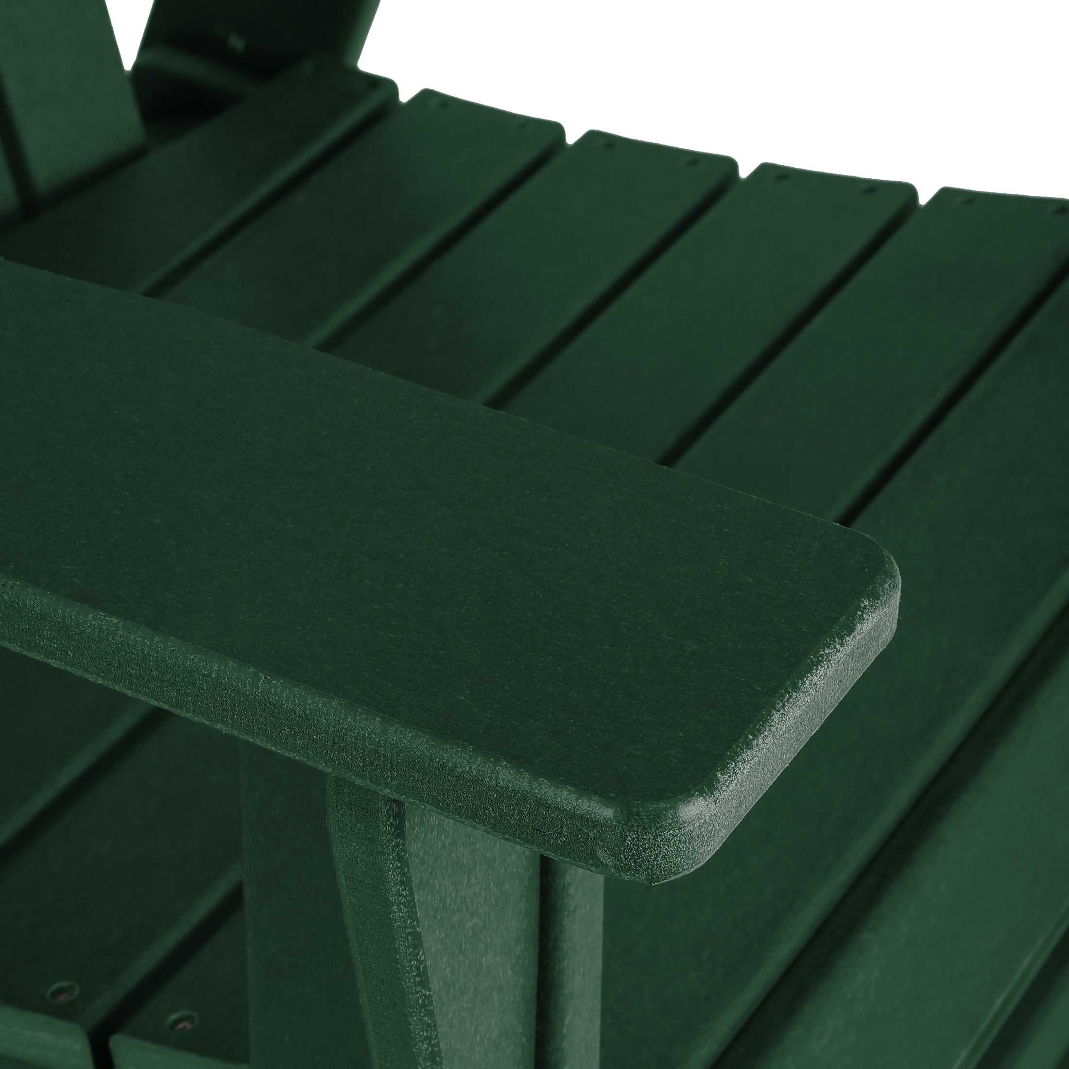 Portside Outdoor Modern HDPE Adirondack Patio Dining Chairs (Set of 2)